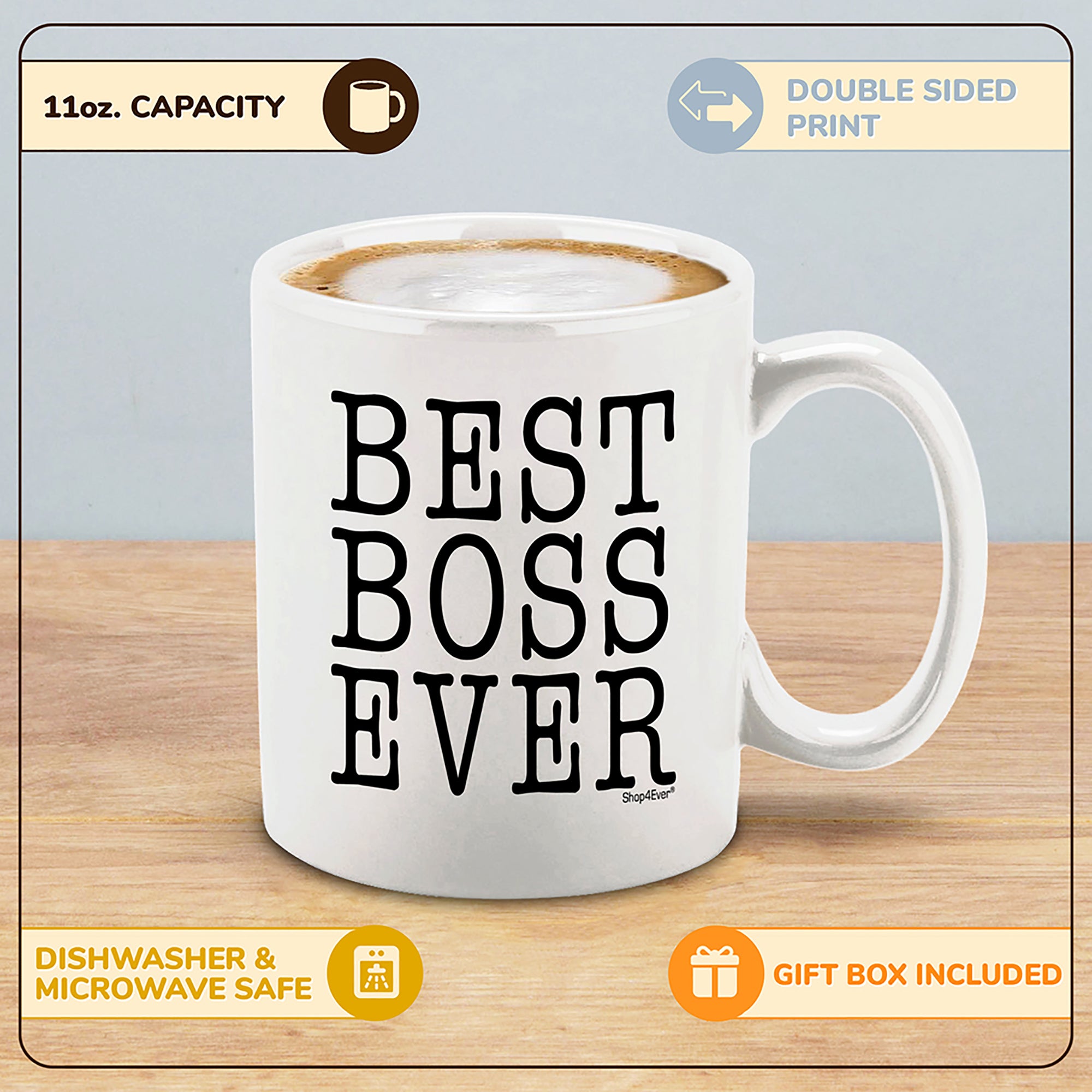 Best Boss Ever Ceramic Coffee Mug Tea Cup