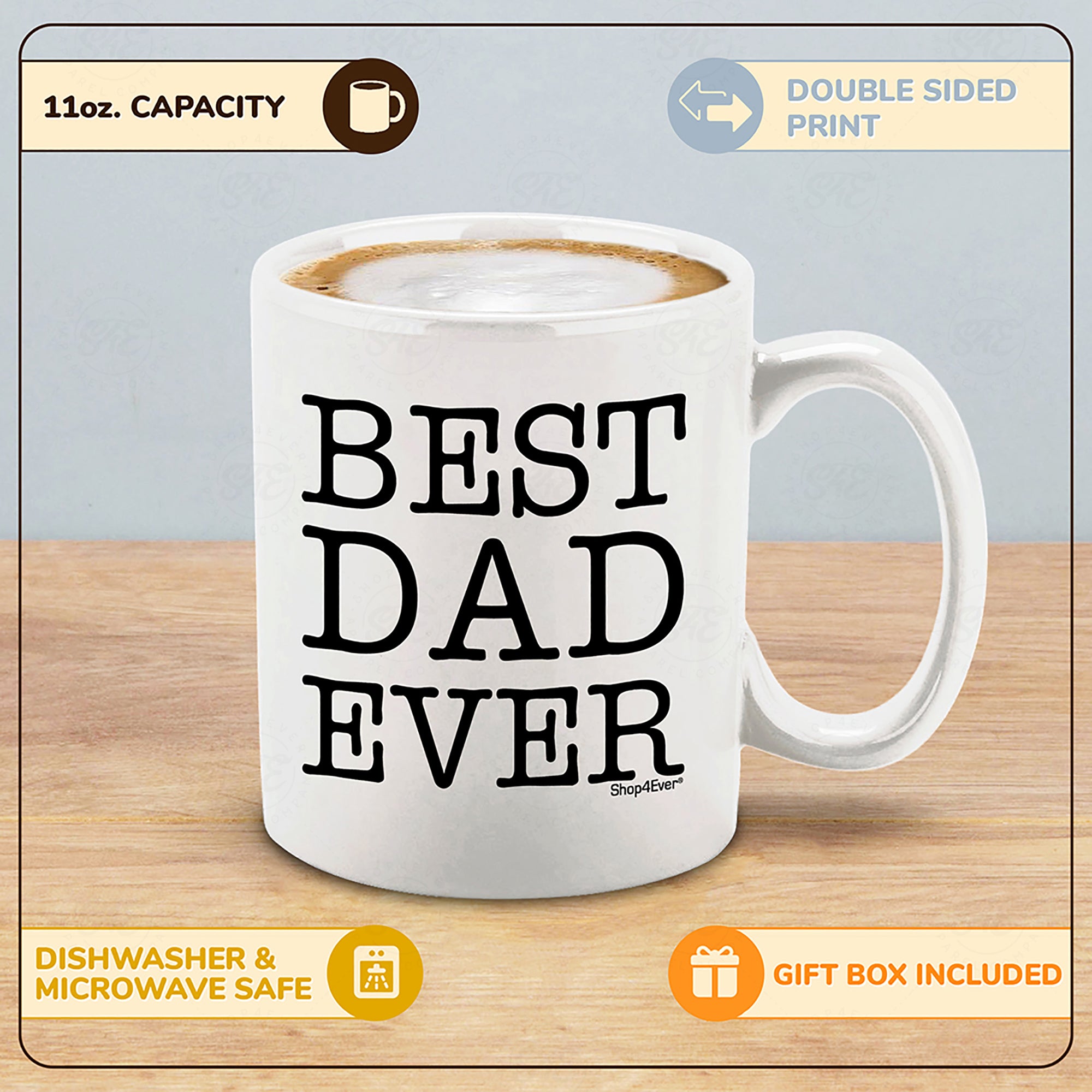 Best Dad Ever Ceramic Coffee Mug Tea Cup
