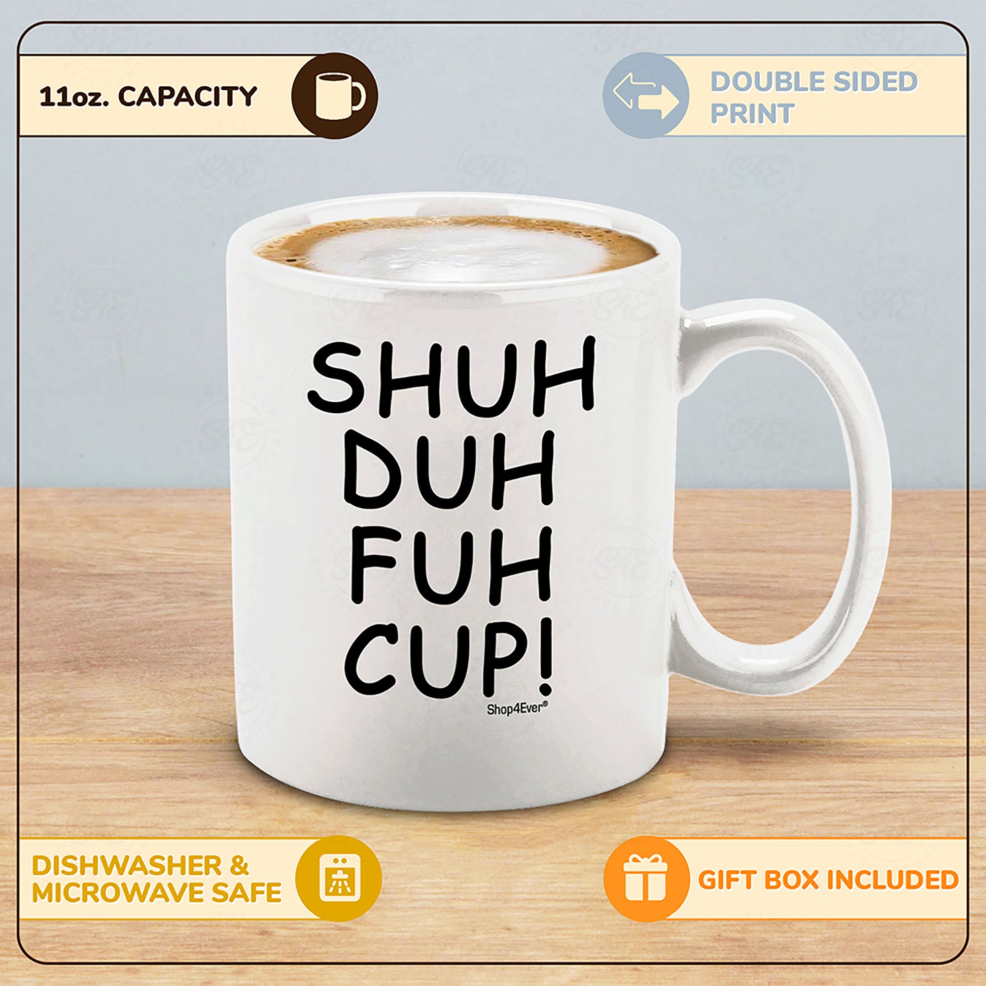 Shuh Duh Fuh Cup Ceramic Coffee Mug
