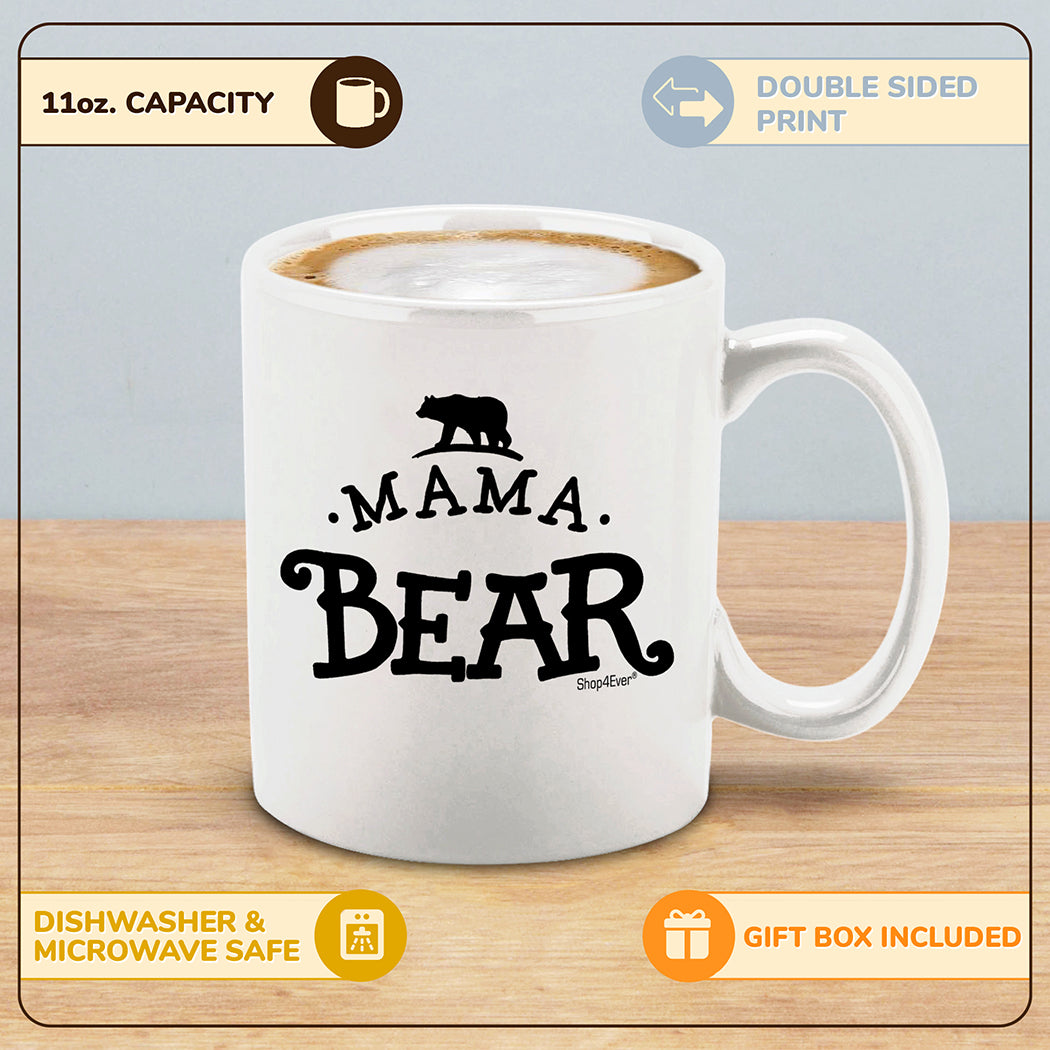 Mama Bear Ceramic Coffee Mug Tea Cup New Mom Mommy To Be Mug