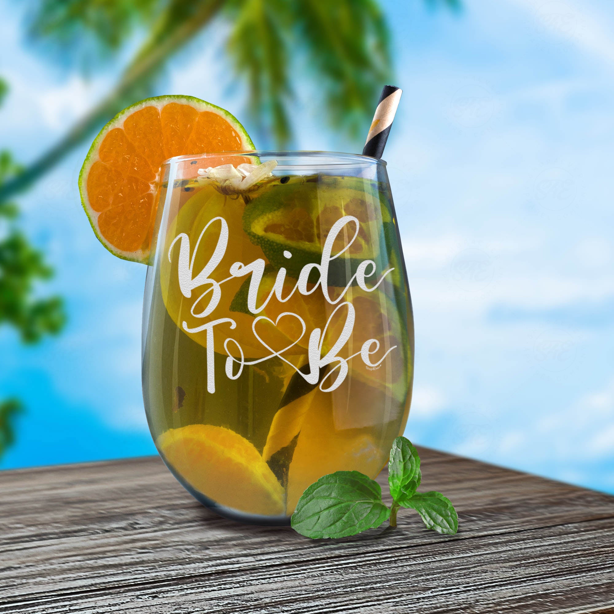 Bride To Be Laser Engraved Stemless Wine Glass Engagement Bachelorette Party Gift for Bride Just Engaged