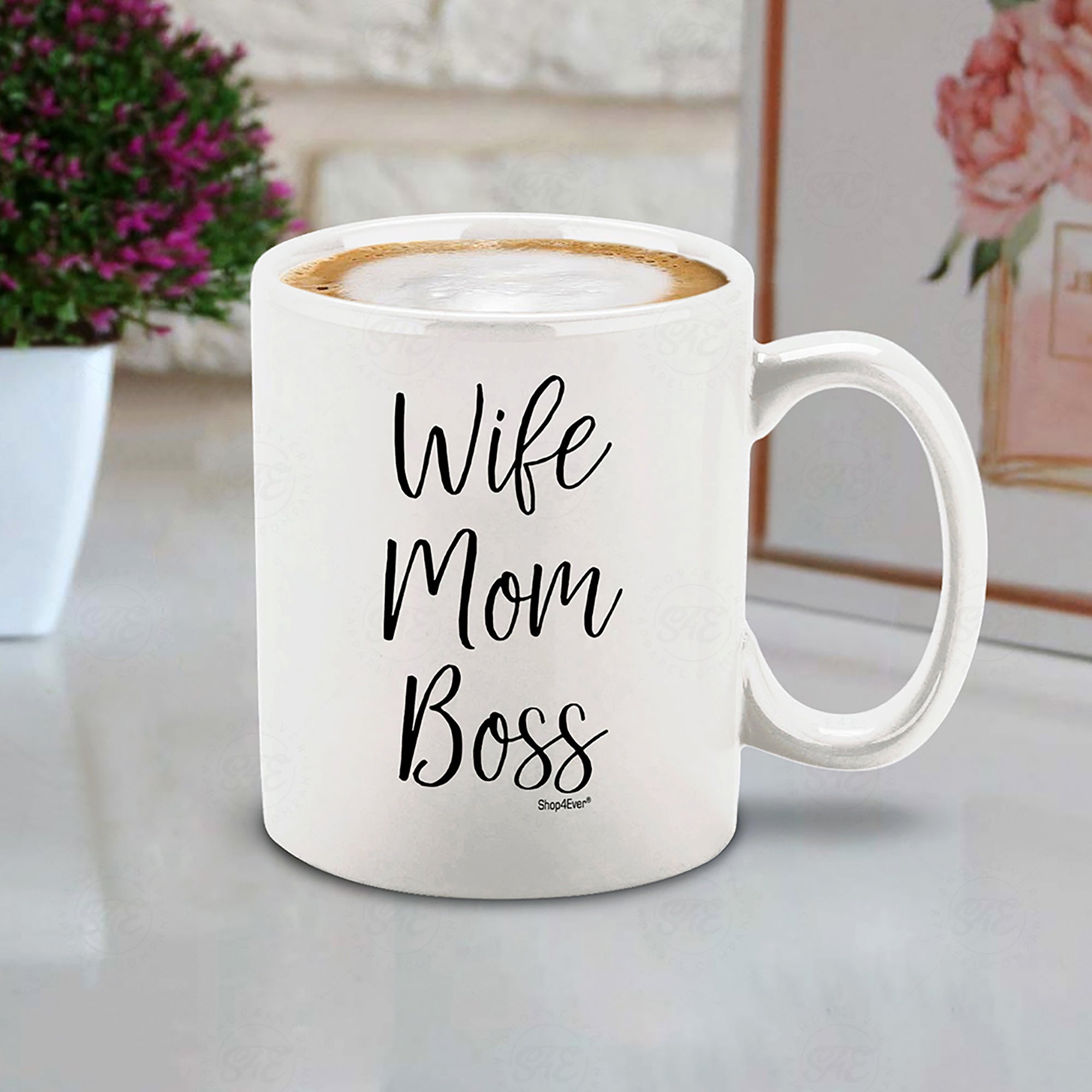 Wife Mom Boss Ceramic Coffee Mug