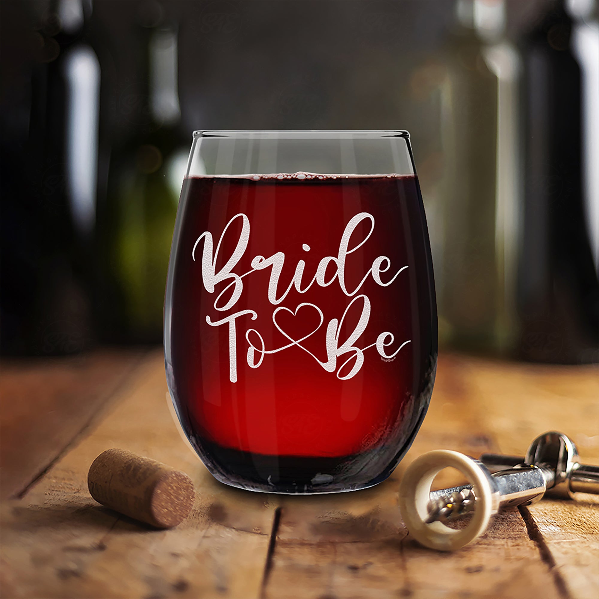 Bride To Be Laser Engraved Stemless Wine Glass Engagement Bachelorette Party Gift for Bride Just Engaged