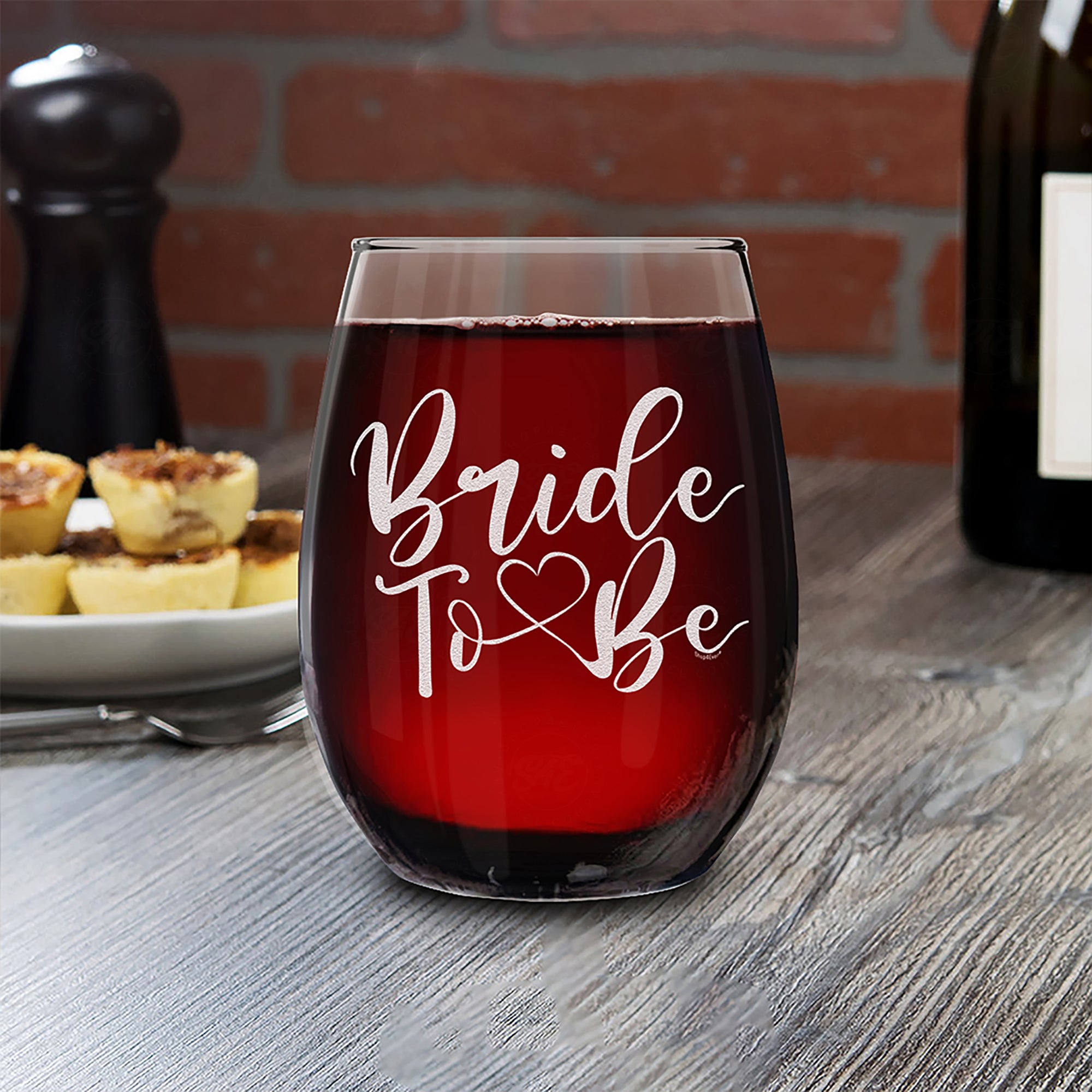 Bride To Be Laser Engraved Stemless Wine Glass Engagement Bachelorette Party Gift for Bride Just Engaged
