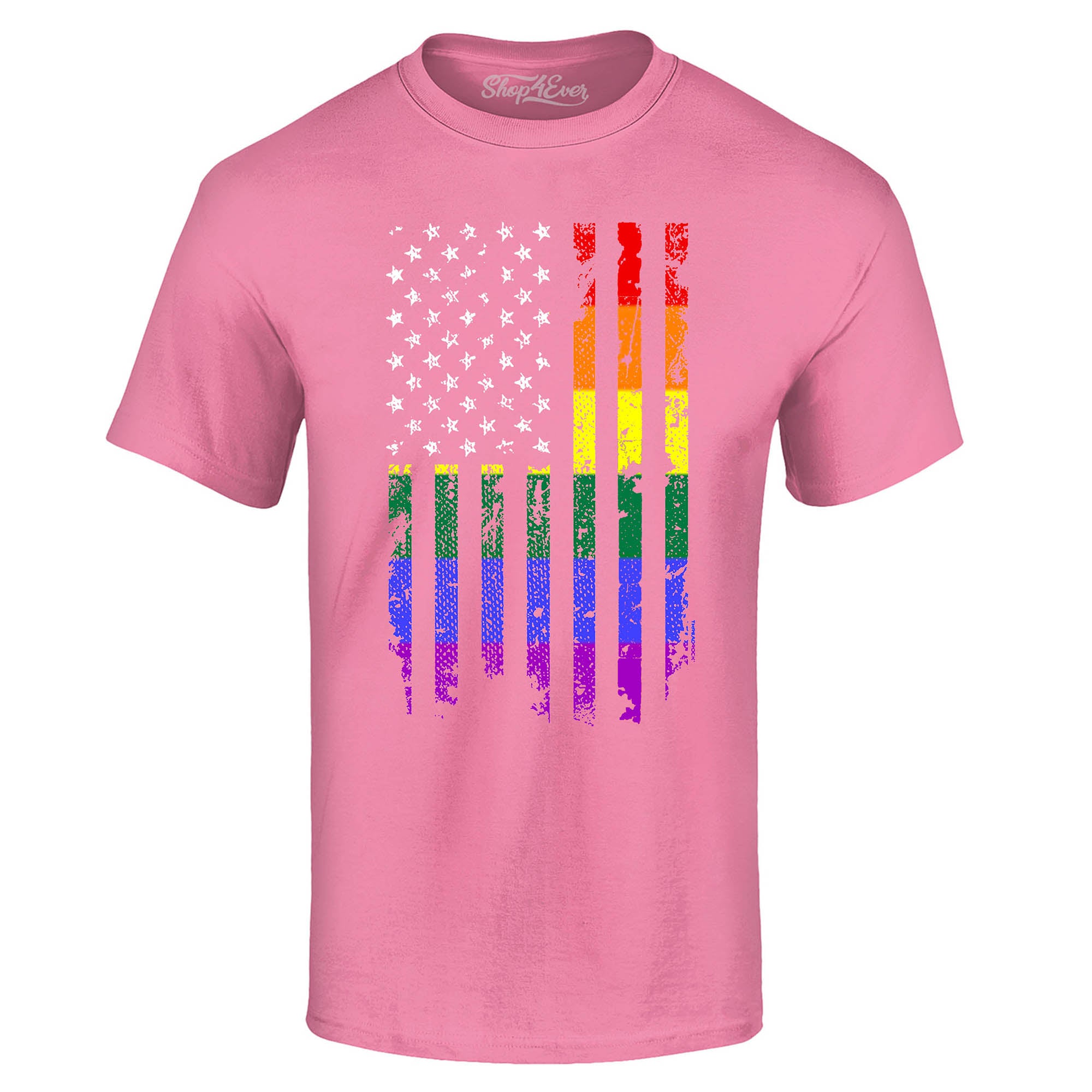 Distressed Rainbow Flag T-Shirt Gay Pride Shirts