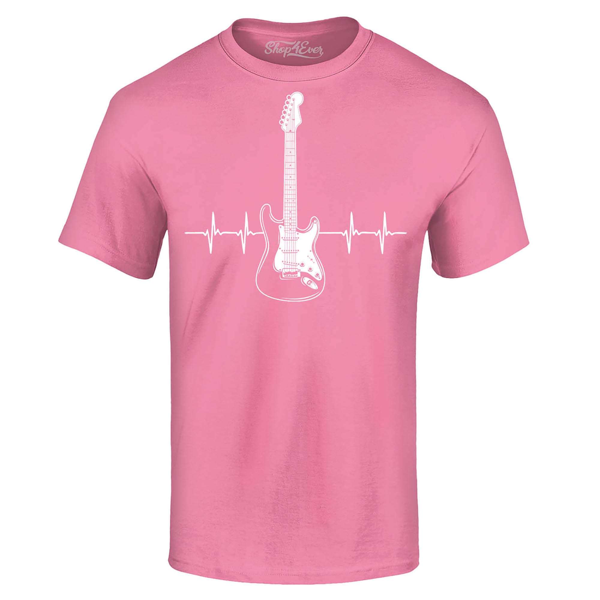 Electric Guitar Heartbeat Musician T-Shirt