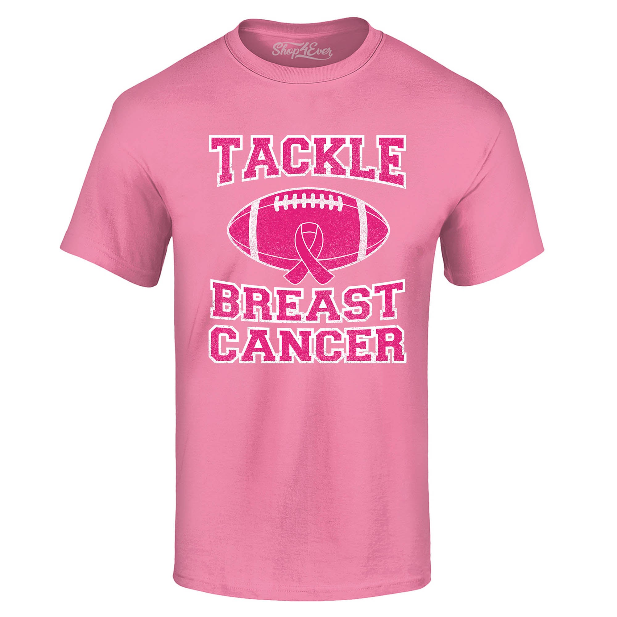 Tackle Breast Cancer T-Shirt Support Awareness Tee Shirts