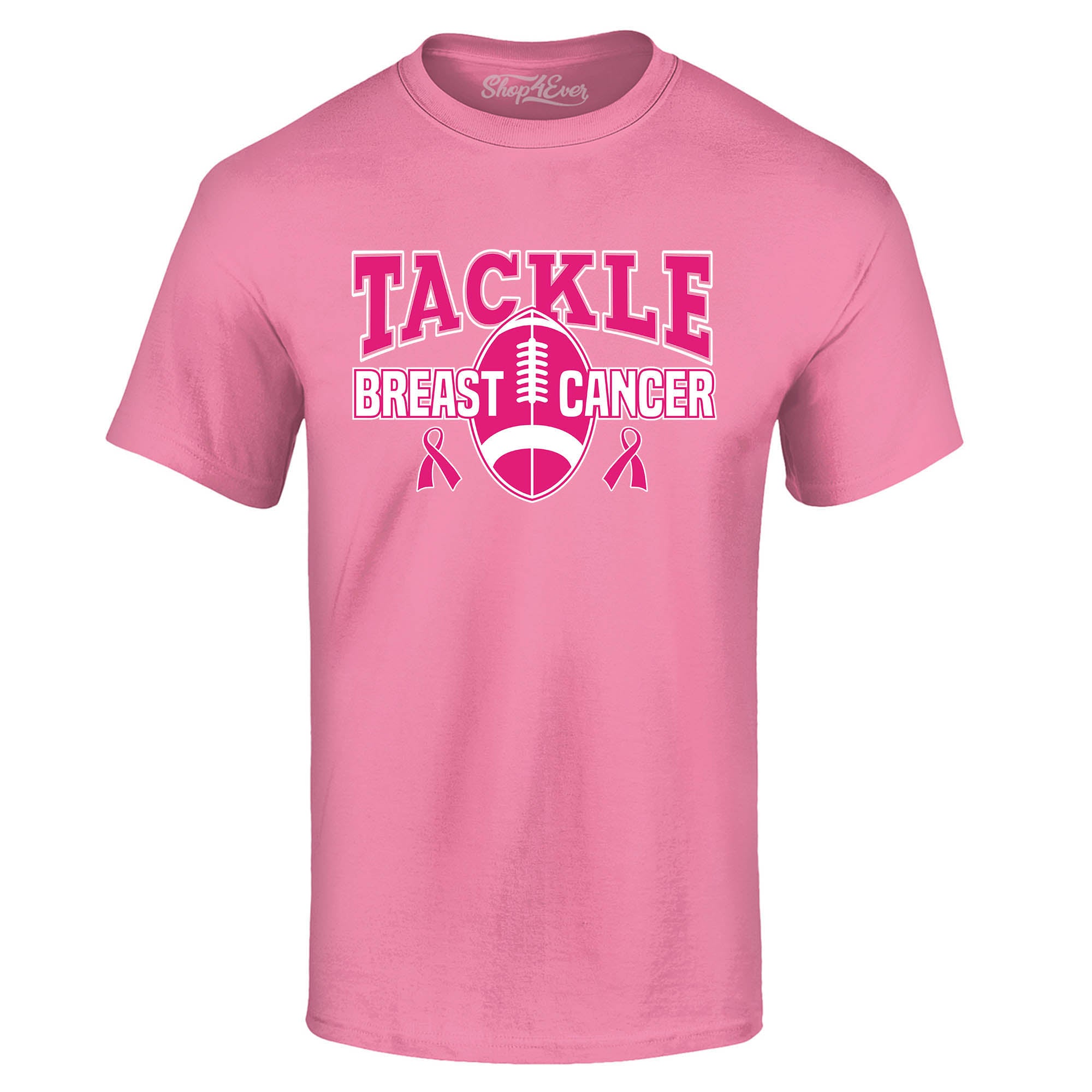 Tackle Breast Cancer Awareness T-Shirt Support