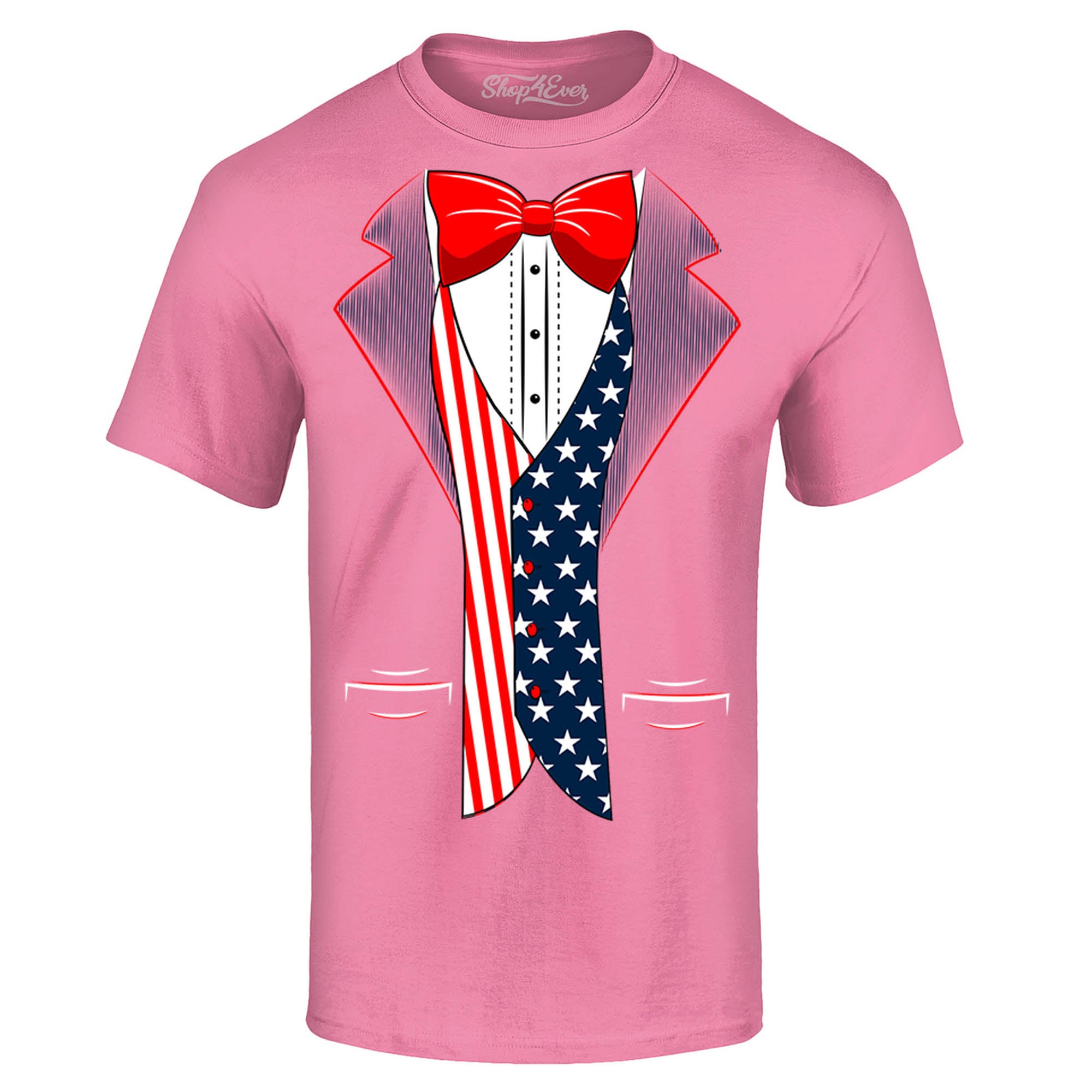 4th of July USA Tuxedo American Flag T-Shirt