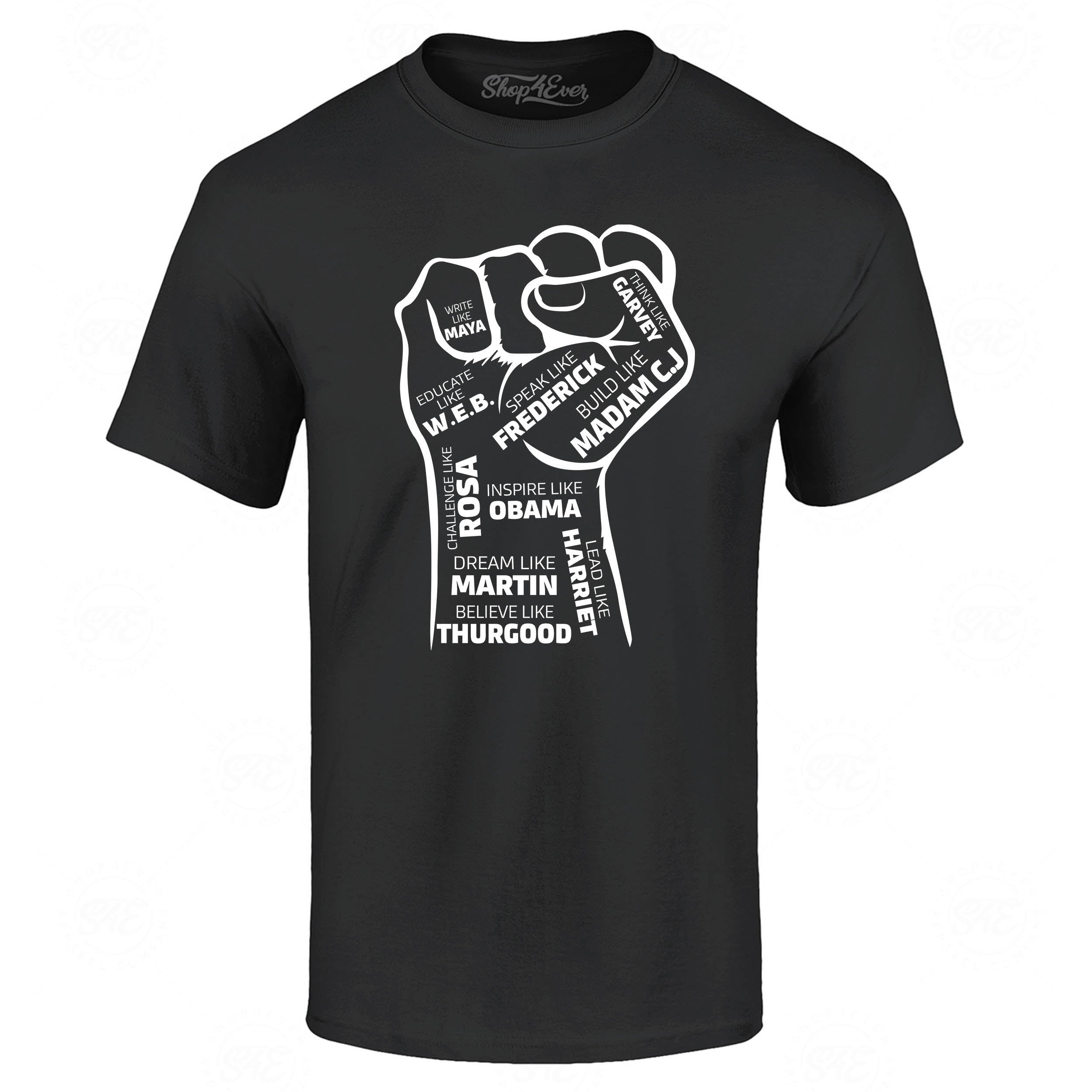 Inspiring Black Leaders Fist T-Shirt