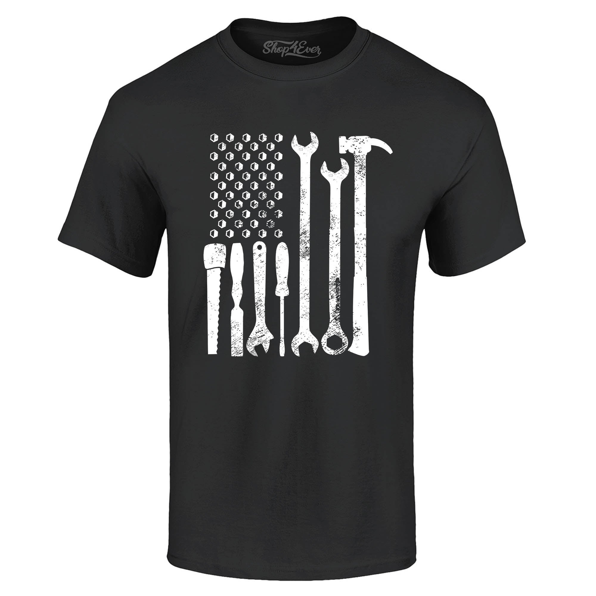 Mechanic Tool American Flag USA T-Shirt