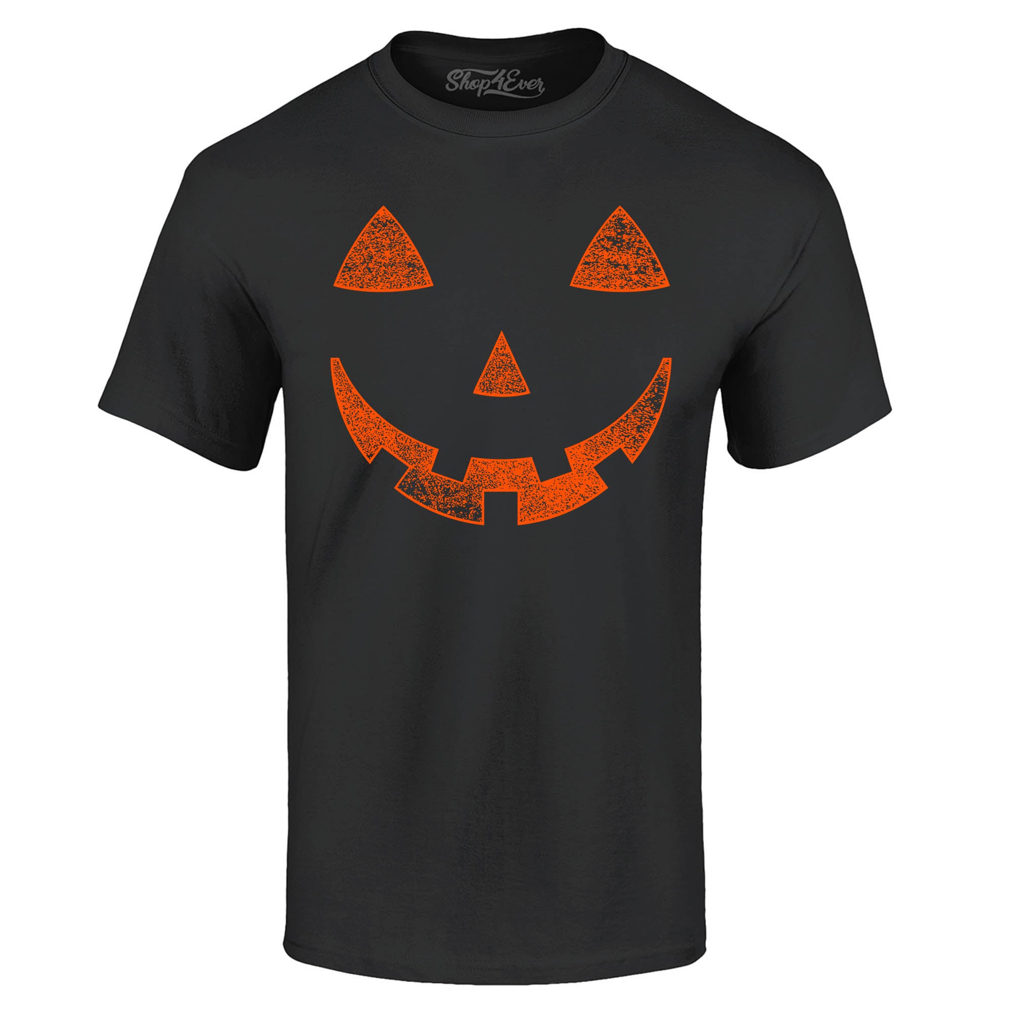 Orange Jack O' Lantern Pumpkin Face Halloween Costume T-Shirt