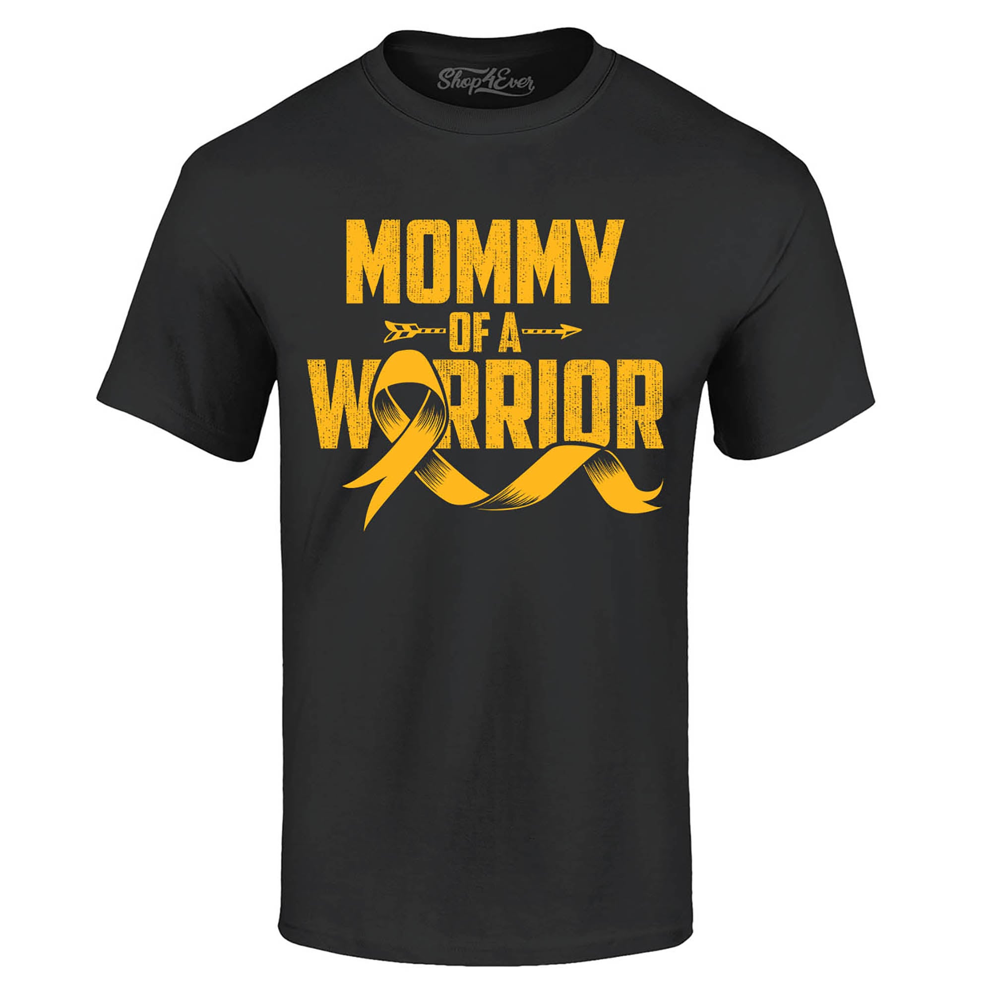 Mommy of a Warrior Childhood Cancer Awareness T-Shirt