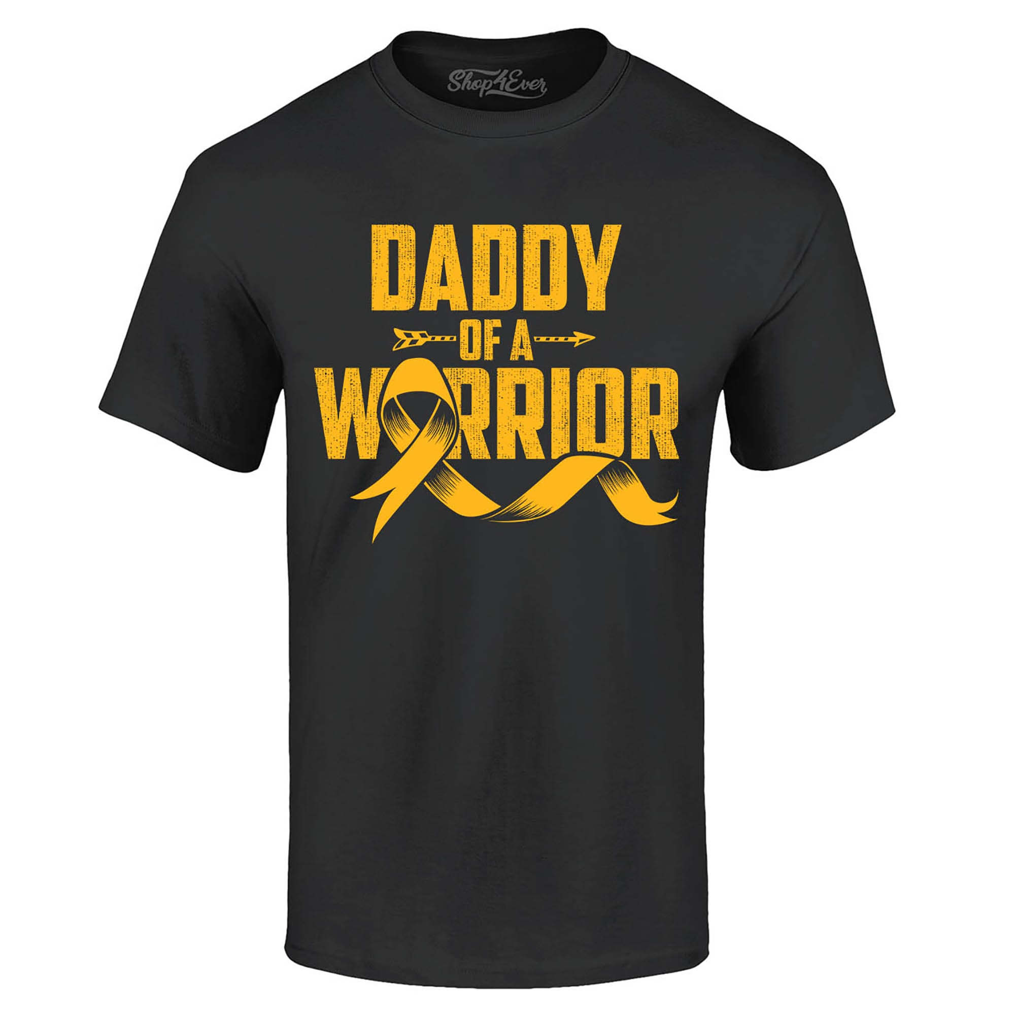 Daddy of a Warrior Childhood Cancer Awareness T-Shirt