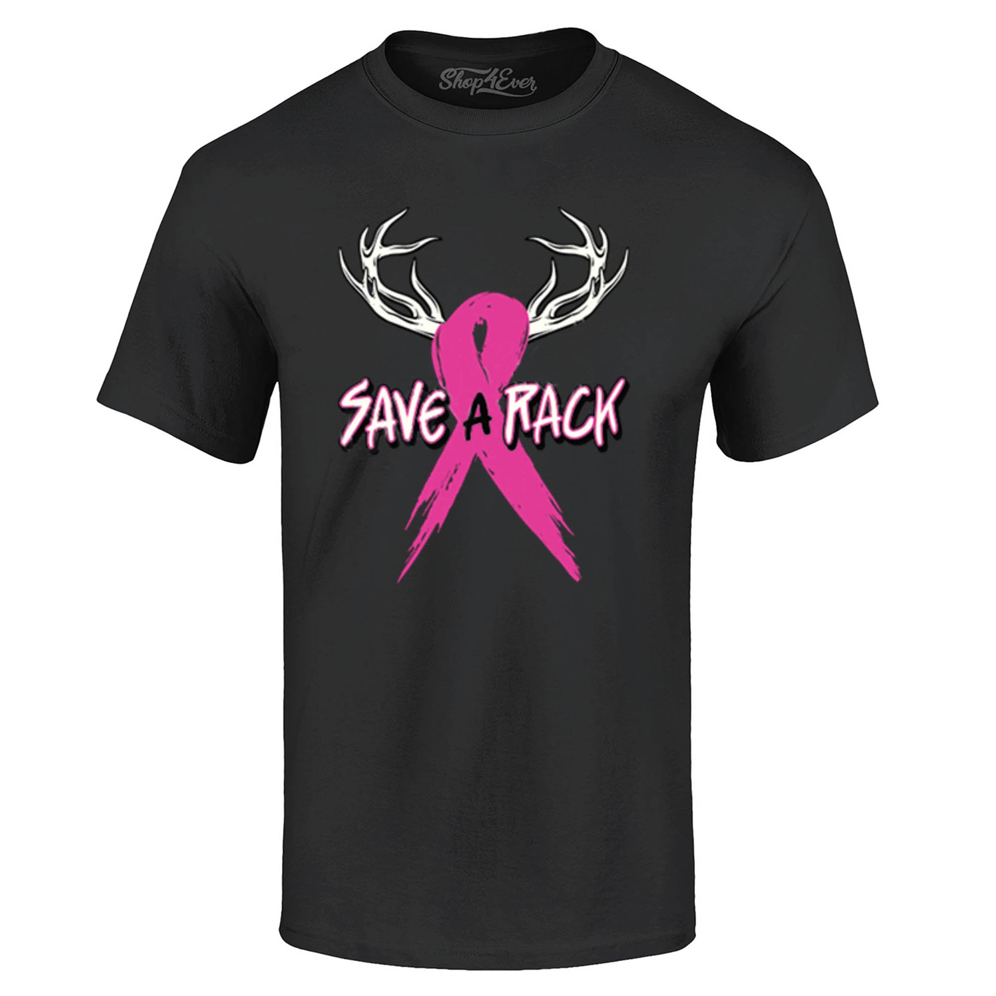 Save A Rack Pink Ribbon T-Shirt Breast Cancer Awareness Tee