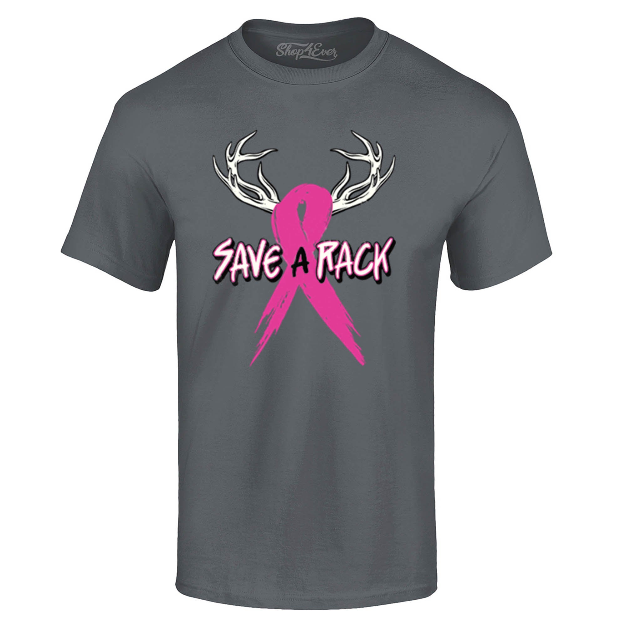 Save A Rack Pink Ribbon T-Shirt Breast Cancer Awareness Tee