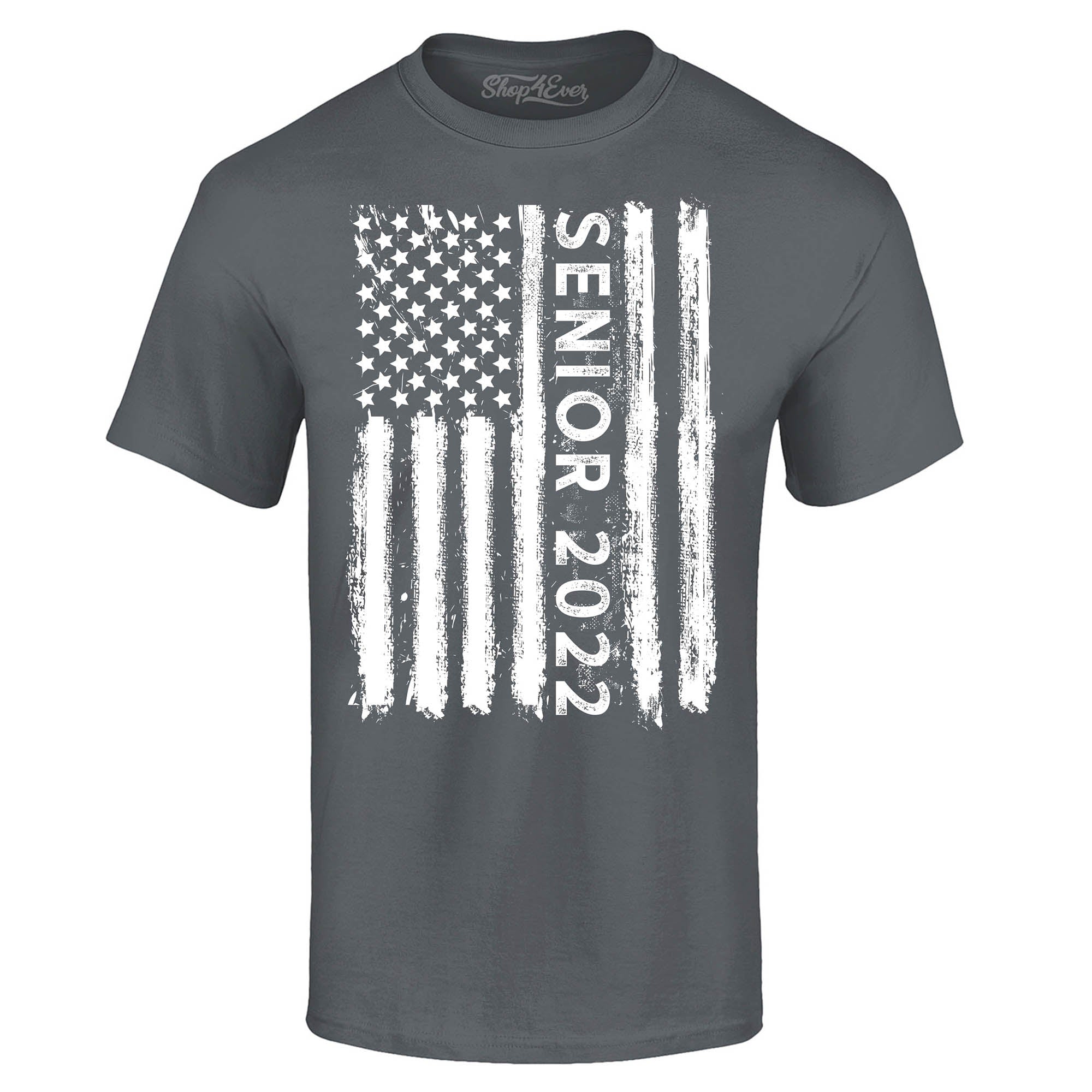 Senior 2022 USA American Flag Graduation T-Shirt