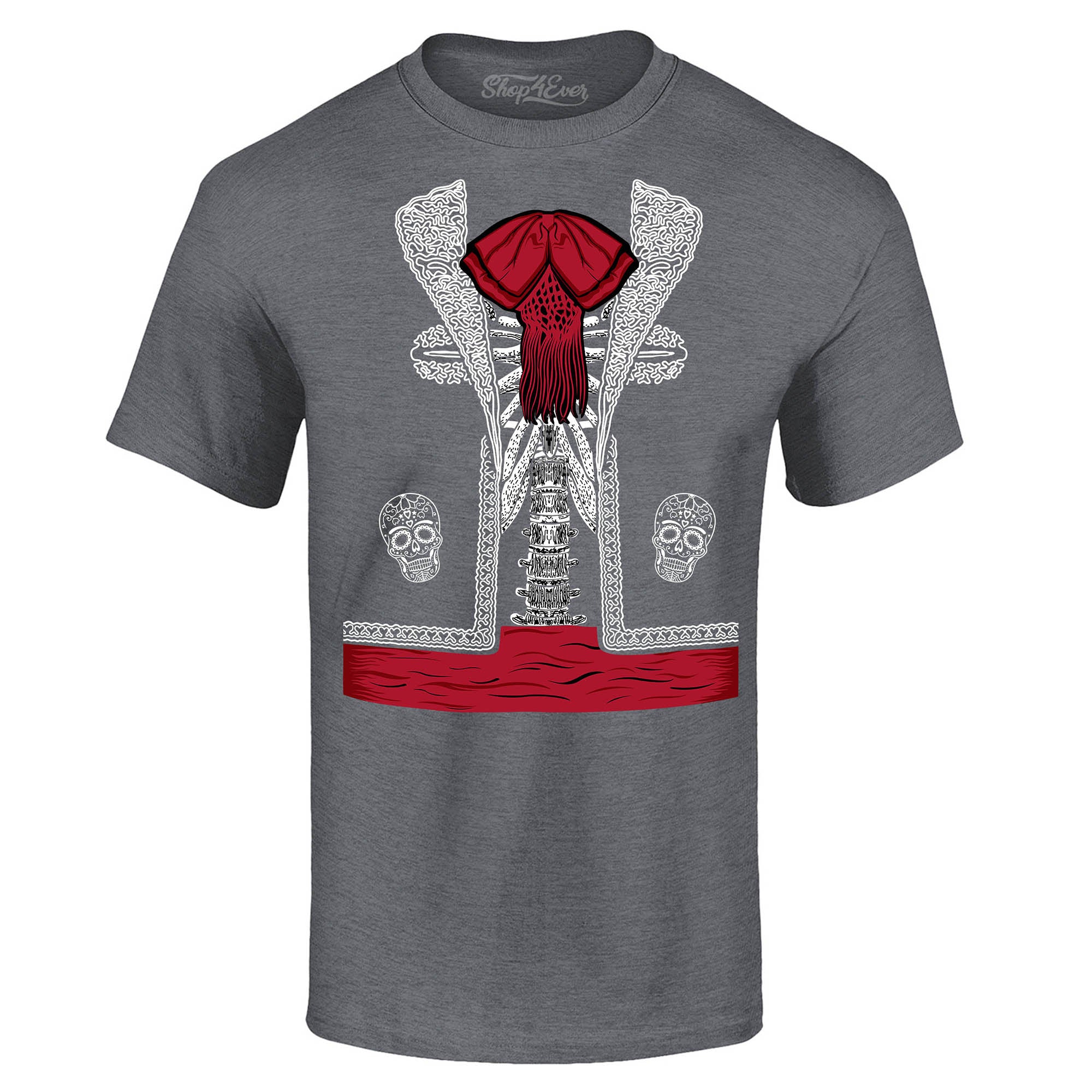 Day of The Dead Mariachi Skeleton Costume T-Shirt