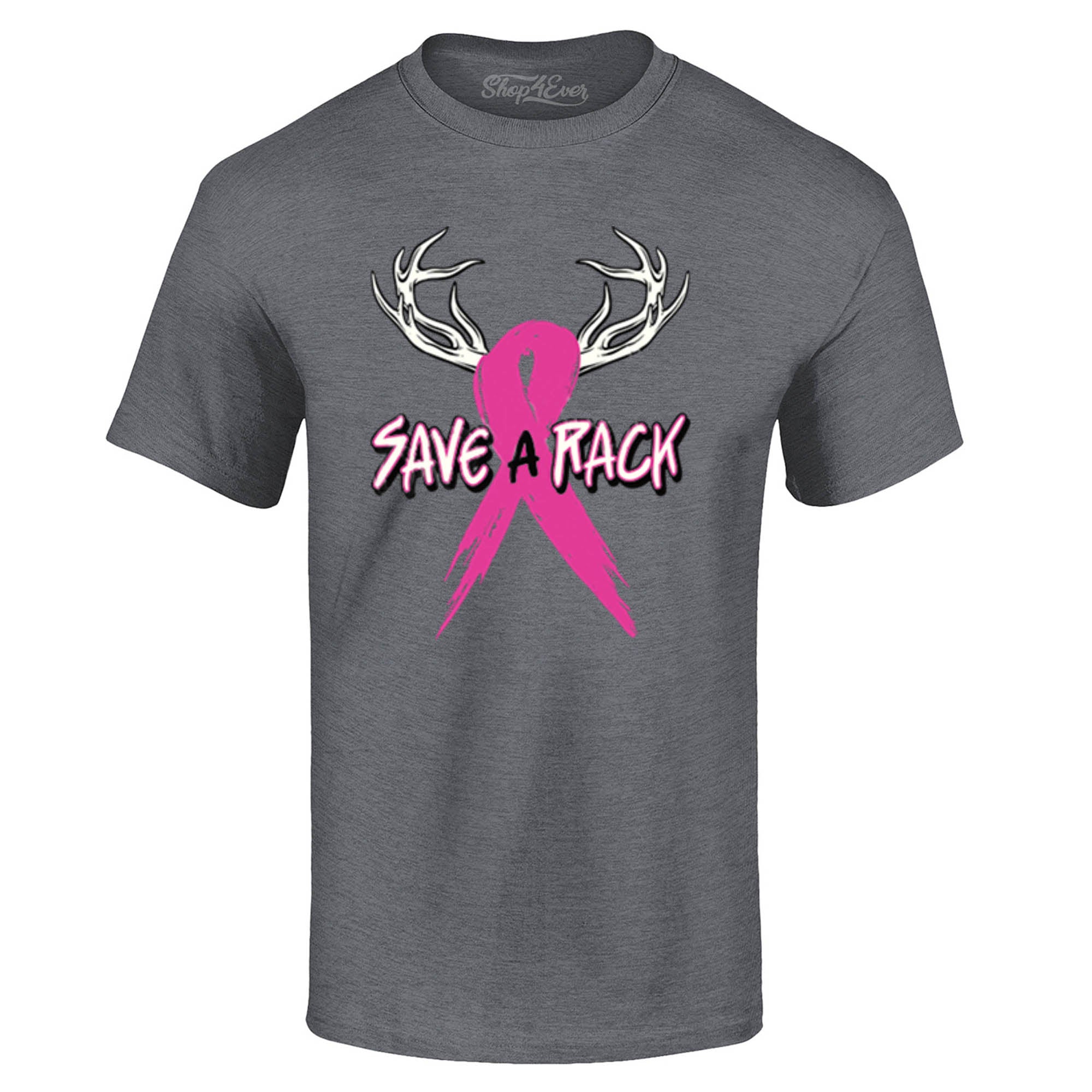 Save A Rack Pink Ribbon T-Shirt Breast Cancer Awareness Tee