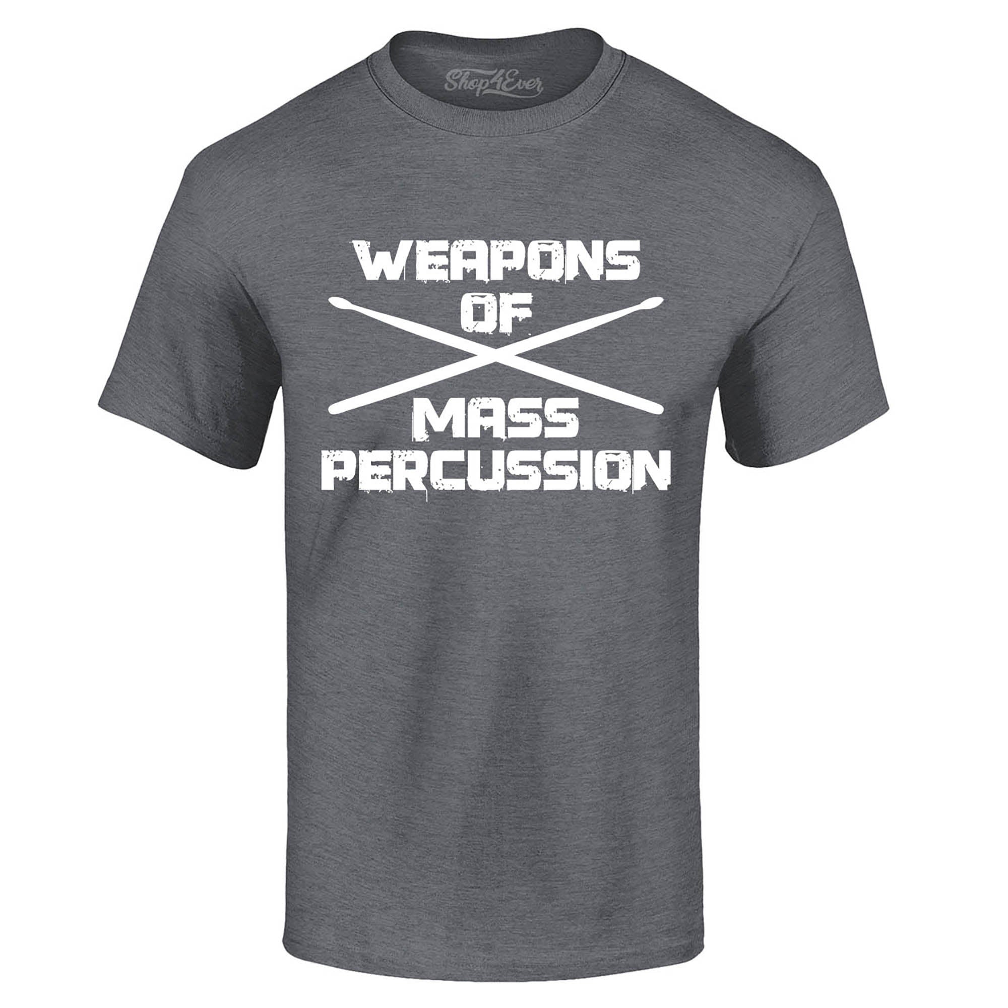 Weapons of Mass Percussion Drumsticks Drummer T-Shirt