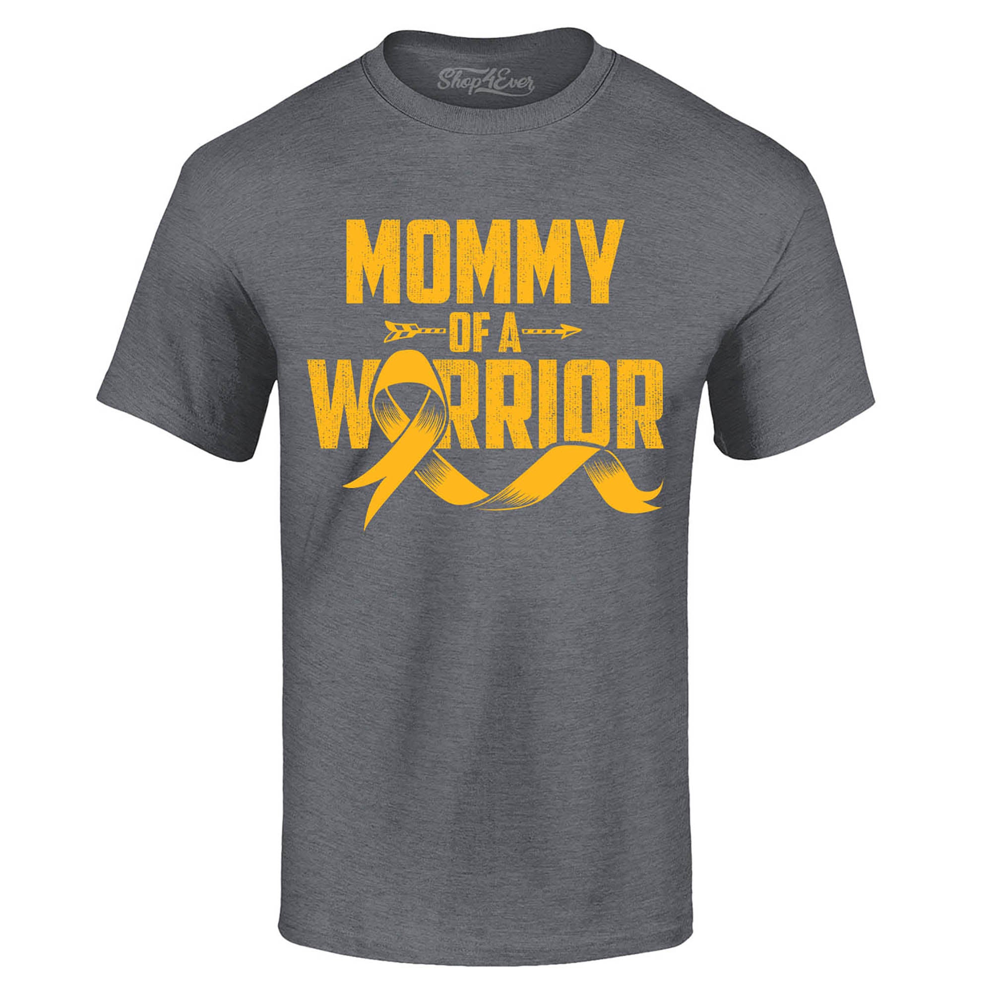 Mommy of a Warrior Childhood Cancer Awareness T-Shirt