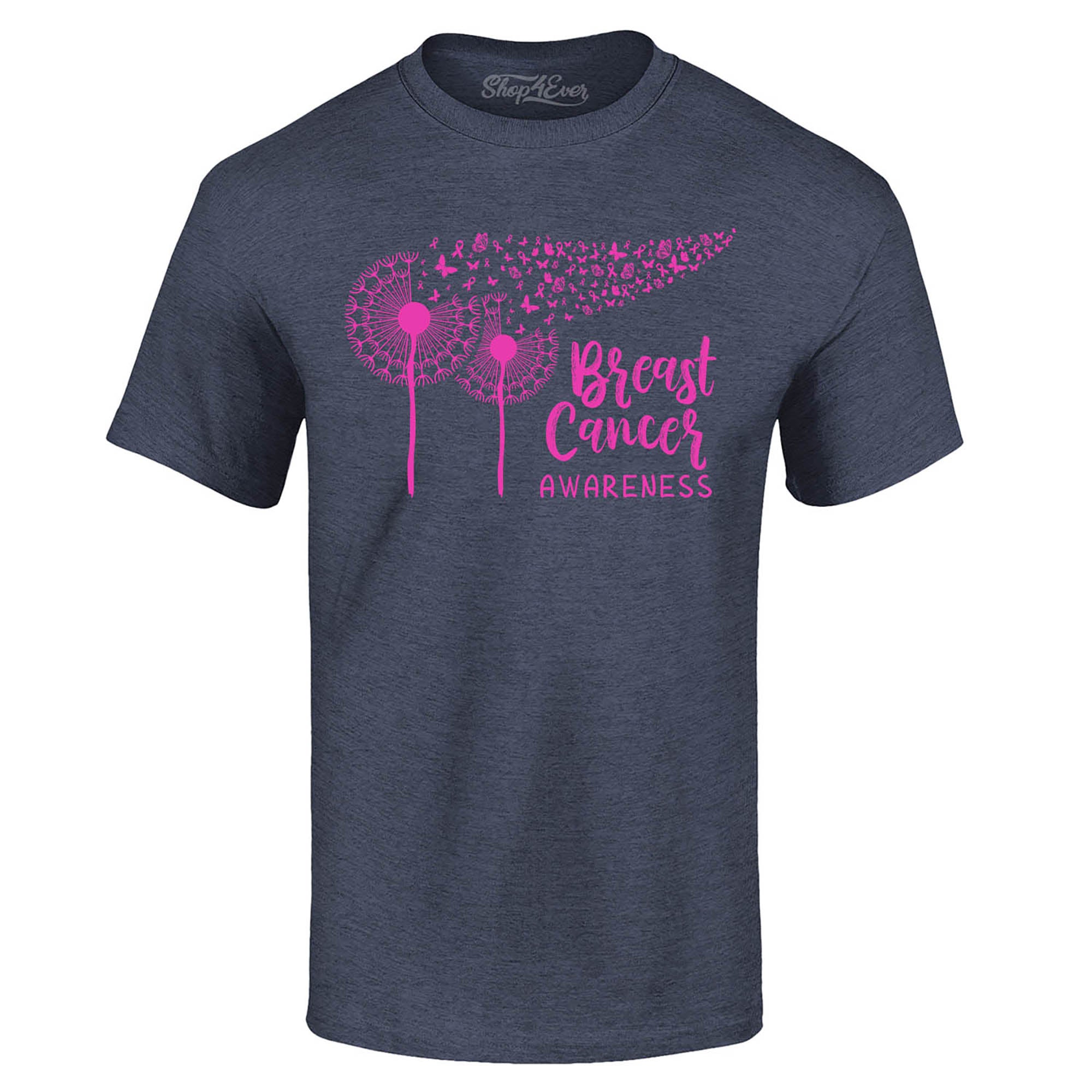 Dandelion Breast Cancer Awareness T-Shirt