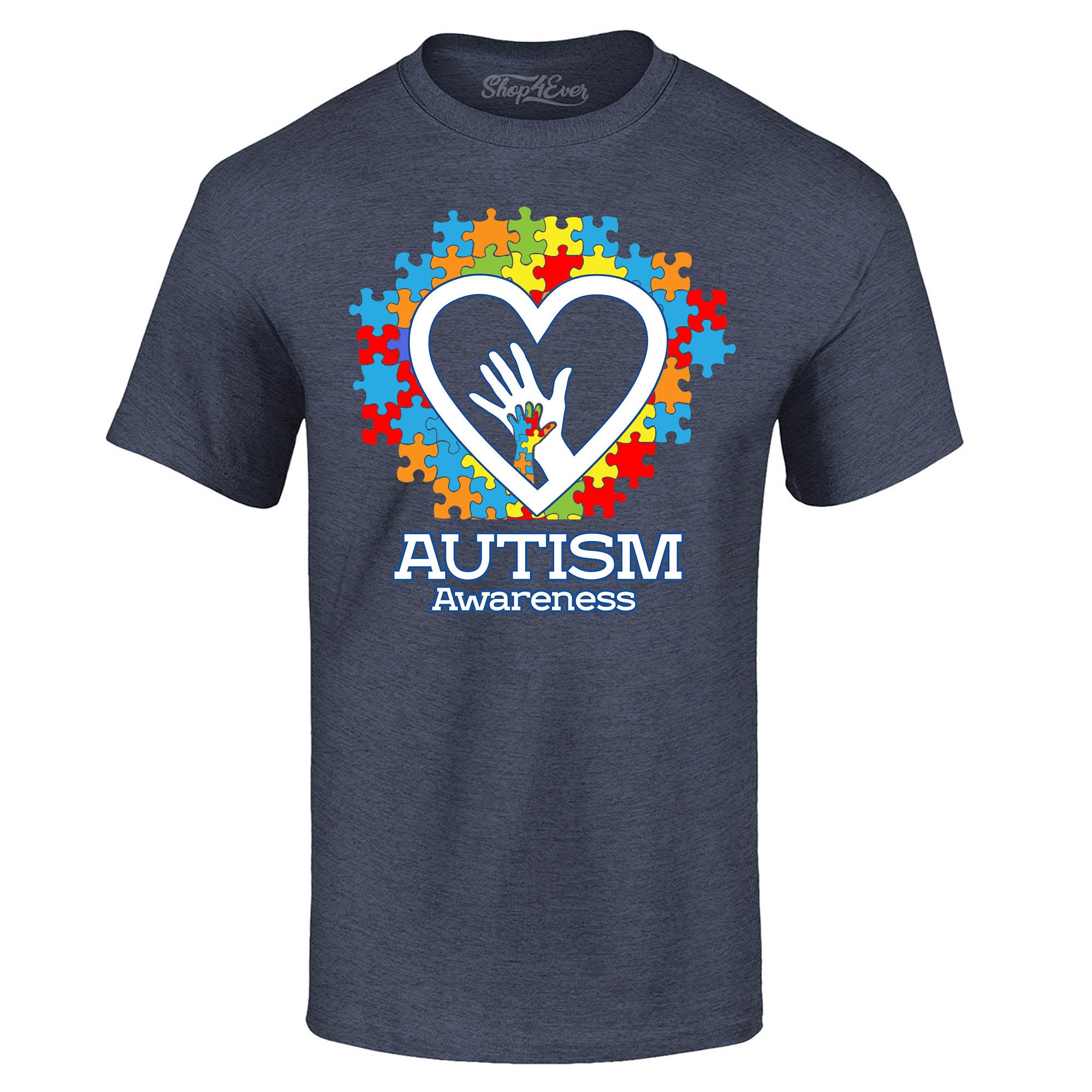 Autism Awareness Hands in Heart T-Shirt