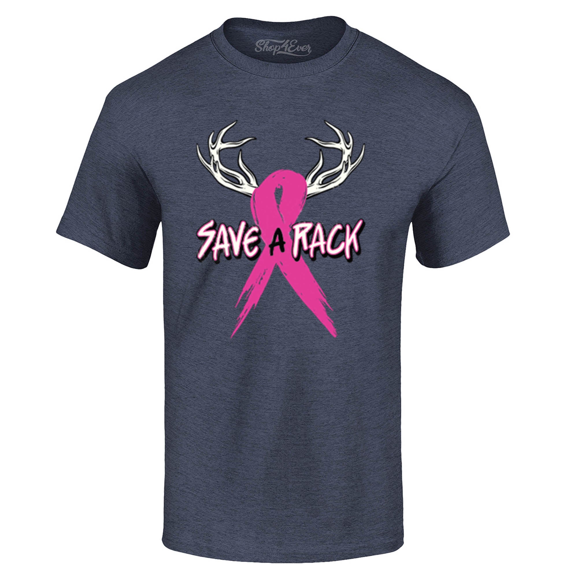 Save A Rack Pink Ribbon T-Shirt Breast Cancer Awareness Tee