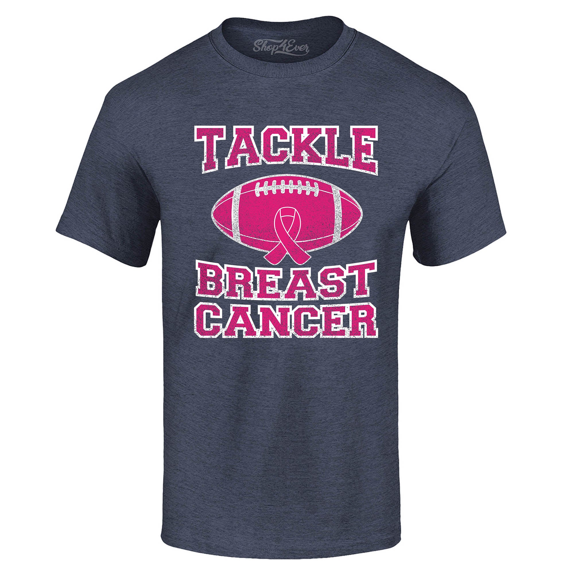 Tackle Breast Cancer T-Shirt Support Awareness Tee Shirts