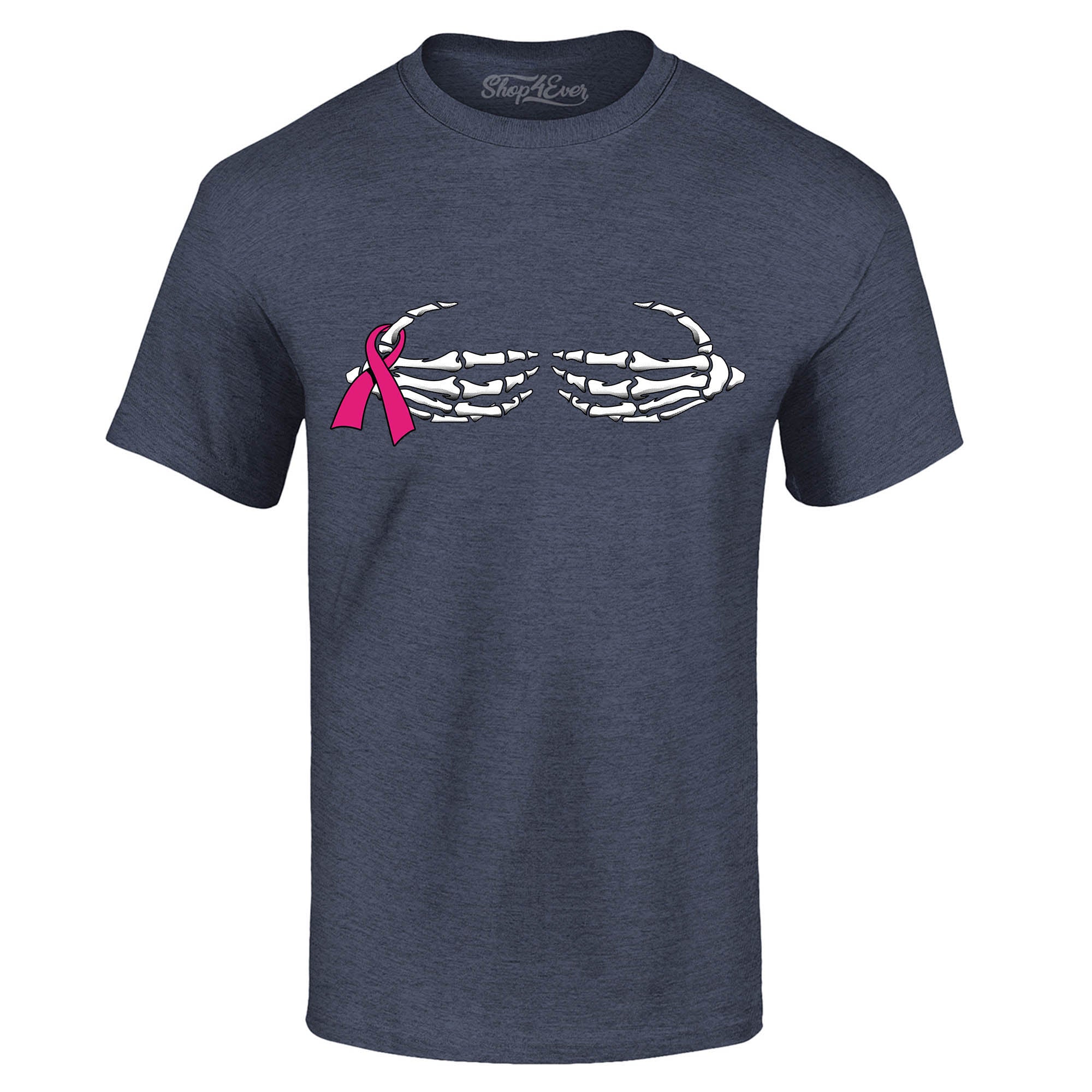 Skeleton Hands Breast Cancer Awareness T-Shirt Support Tee