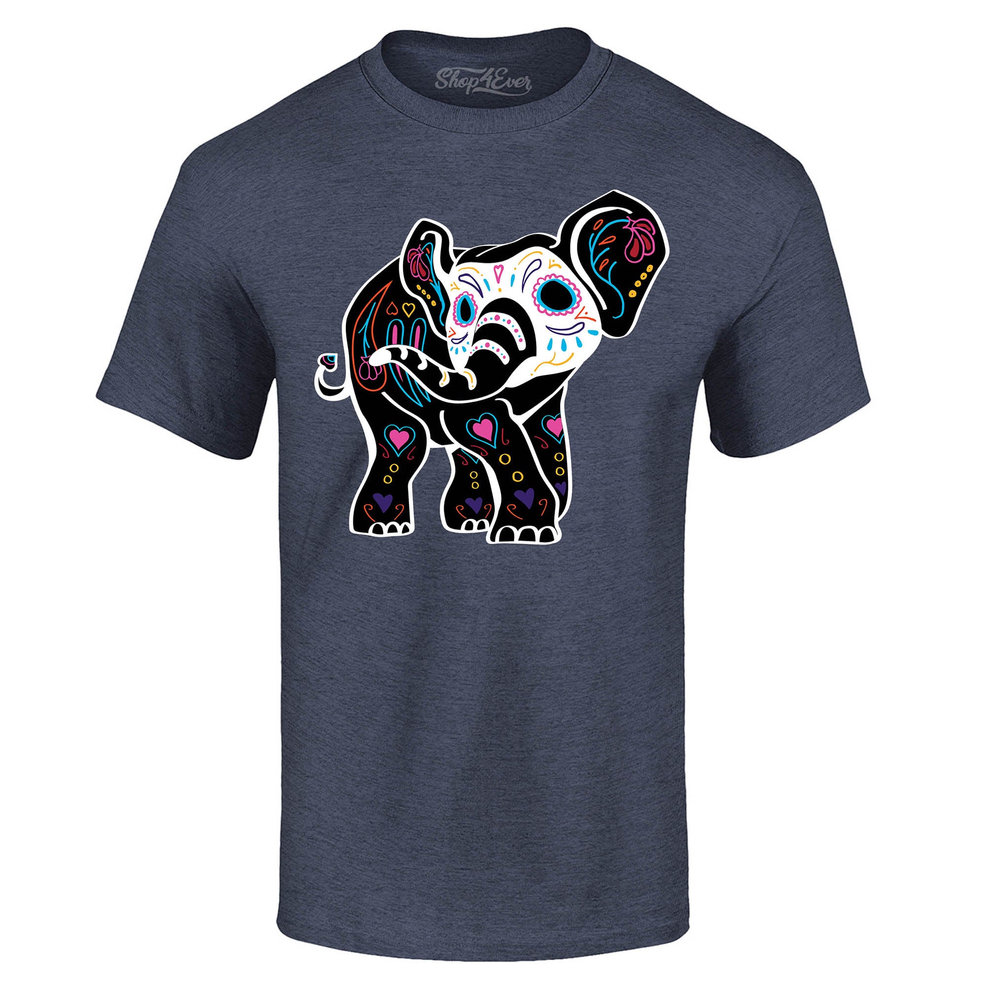 Day of The Dead Sugar Elephant T-Shirt