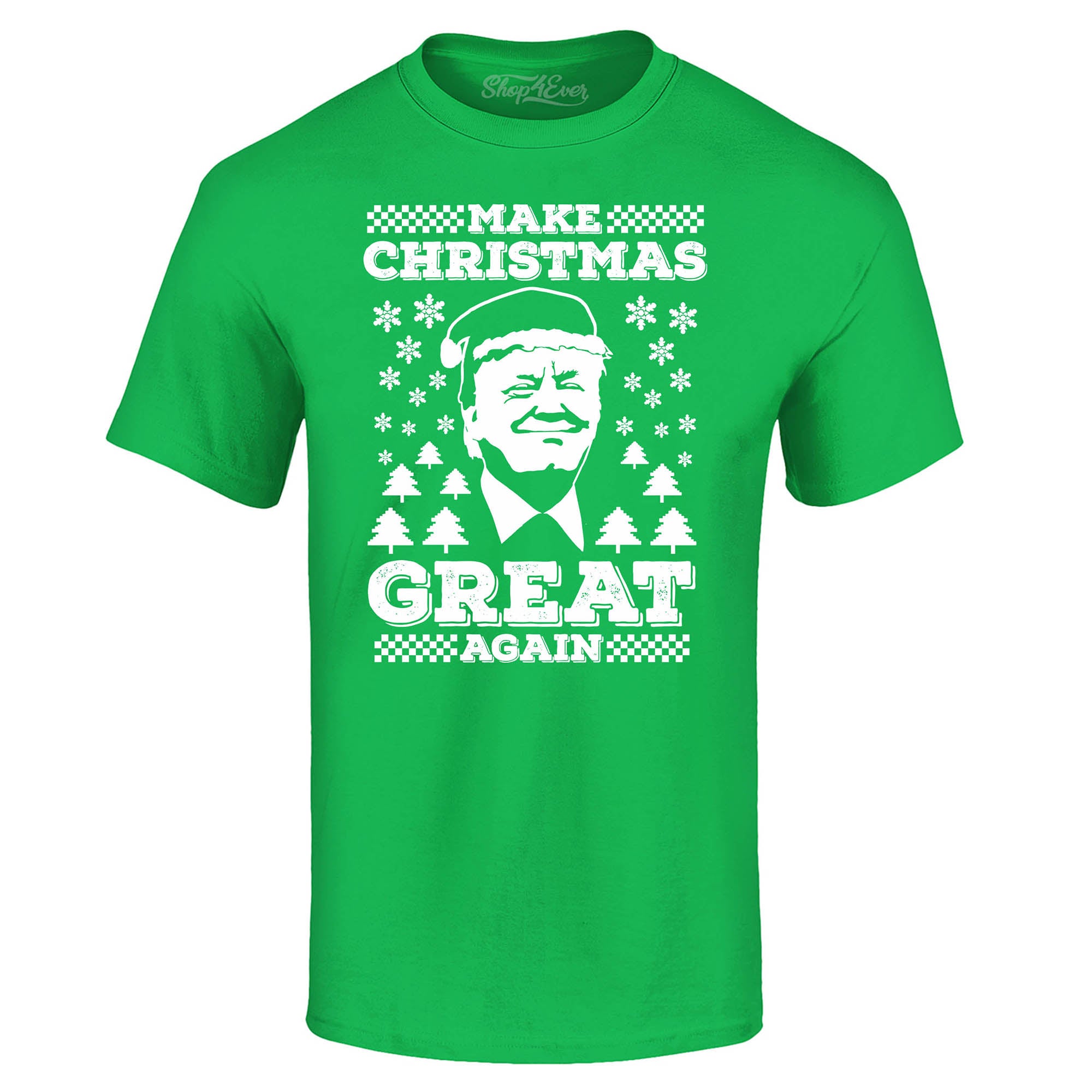 Donald Trump Make Christmas Great Again Tee Funny Holiday Xmas T-Shirt