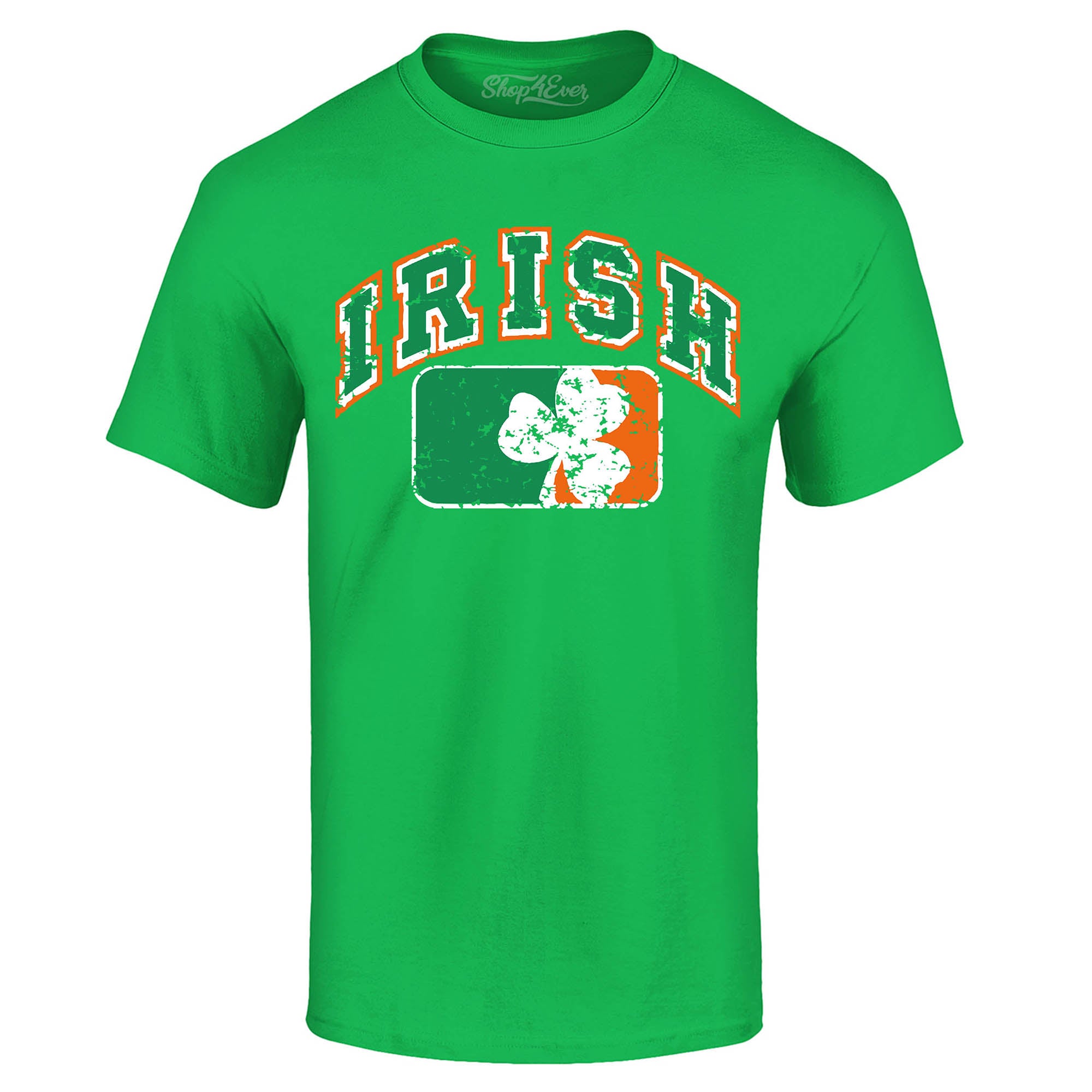 Vintage Irish Flag Shamrock T-Shirt St. Patrick's Day Shirts