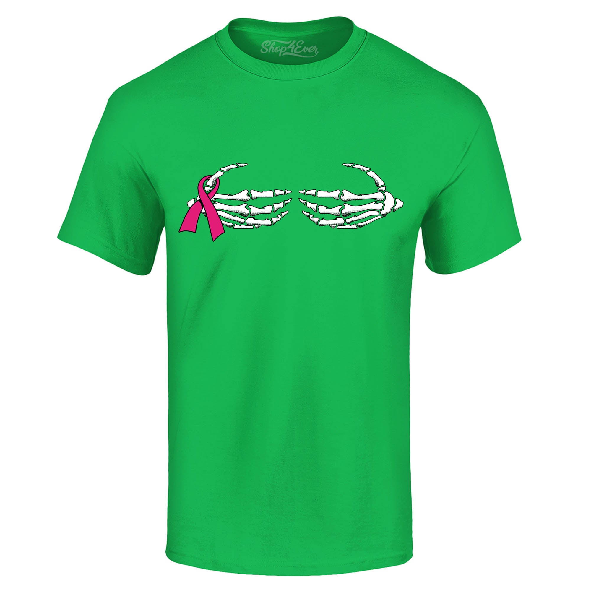 Skeleton Hands Breast Cancer Awareness T-Shirt Support Tee