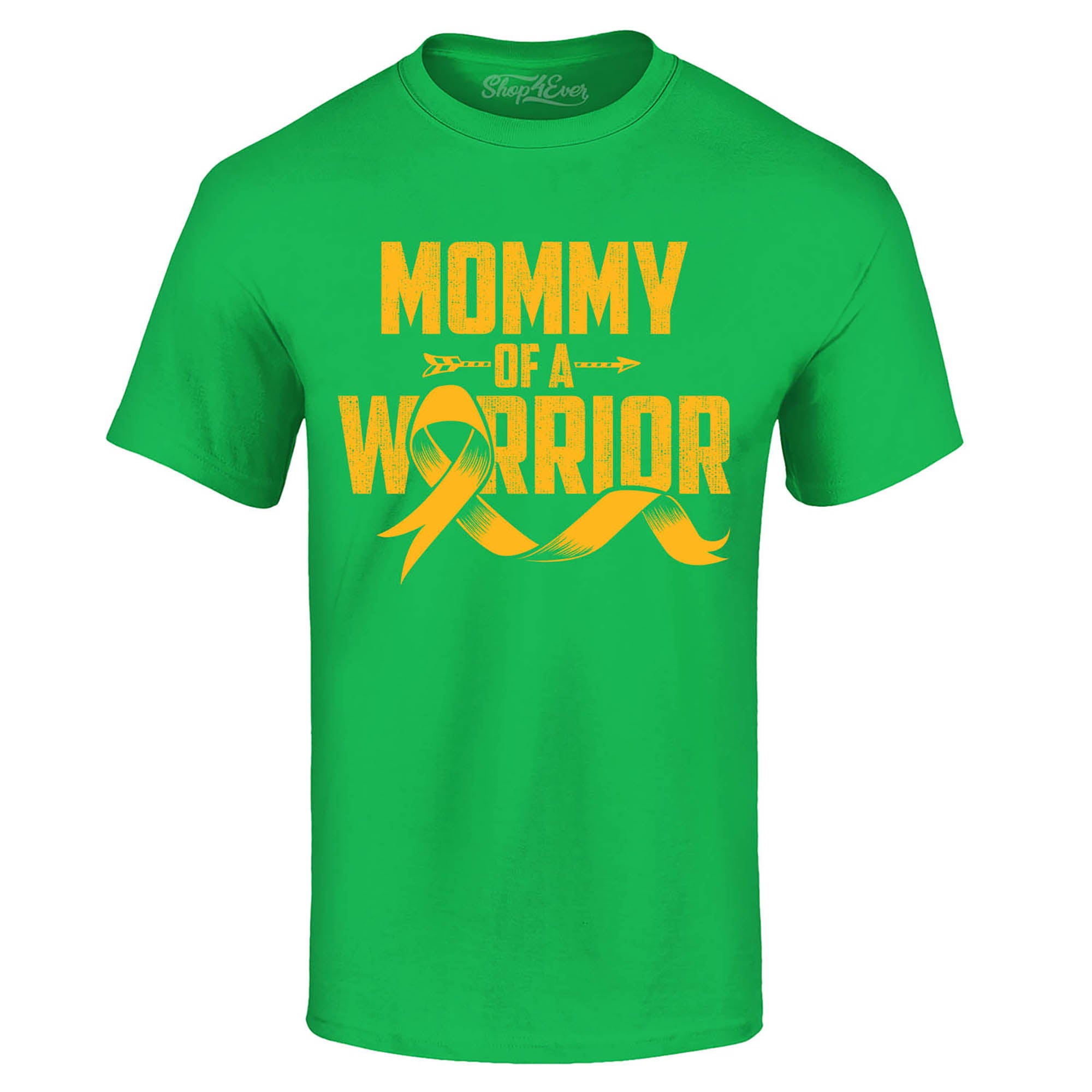 Mommy of a Warrior Childhood Cancer Awareness T-Shirt
