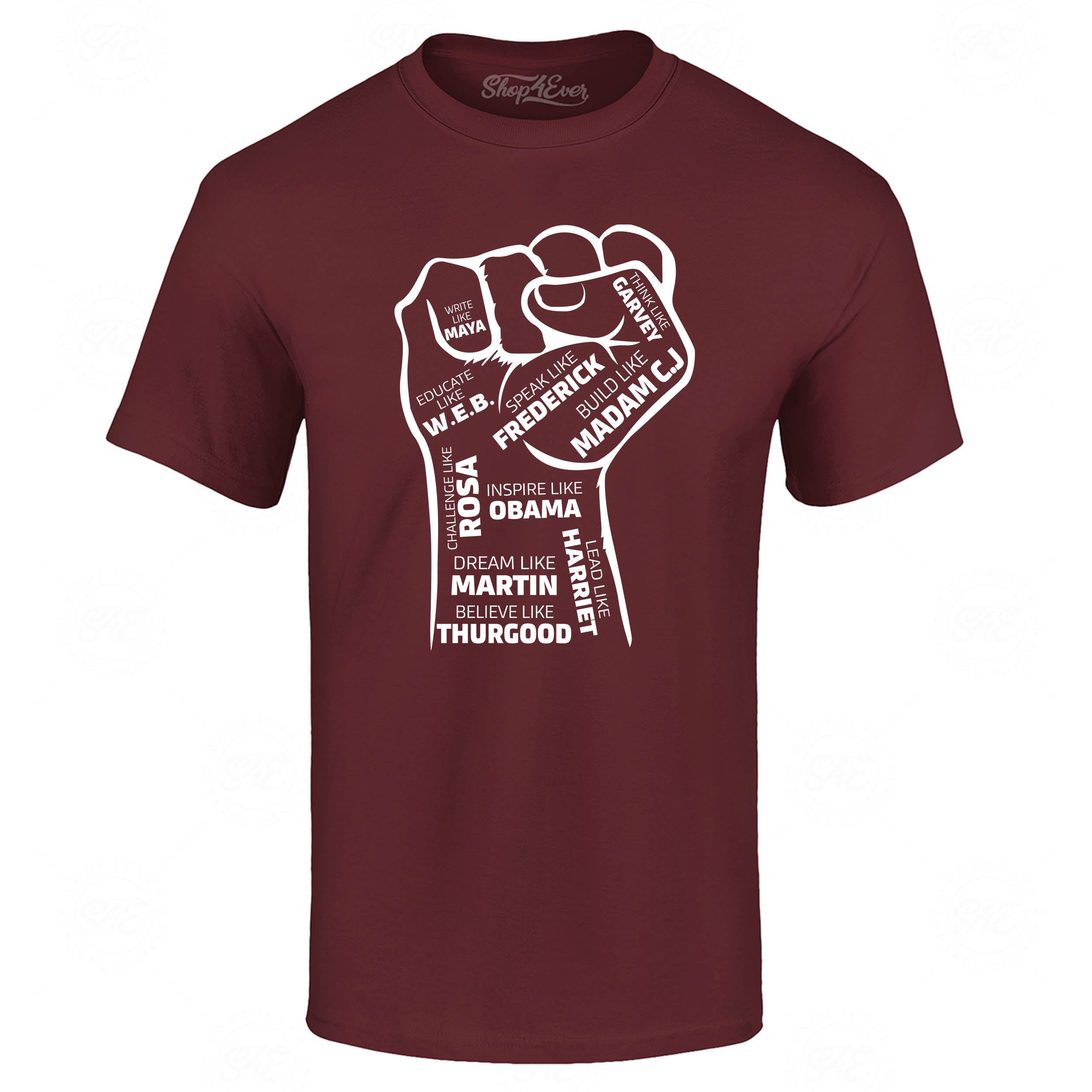 Inspiring Black Leaders Fist T-Shirt