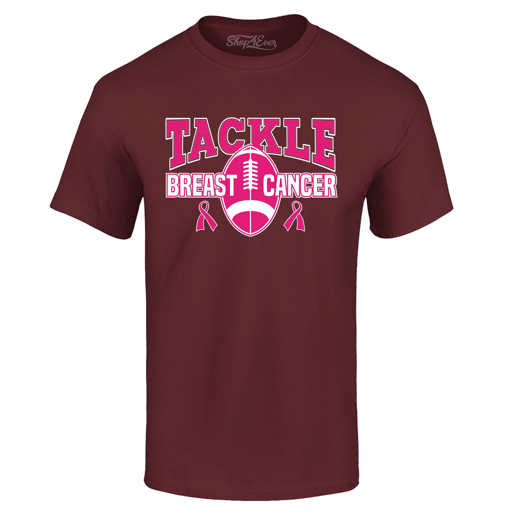 Tackle Breast Cancer Awareness T-Shirt Support