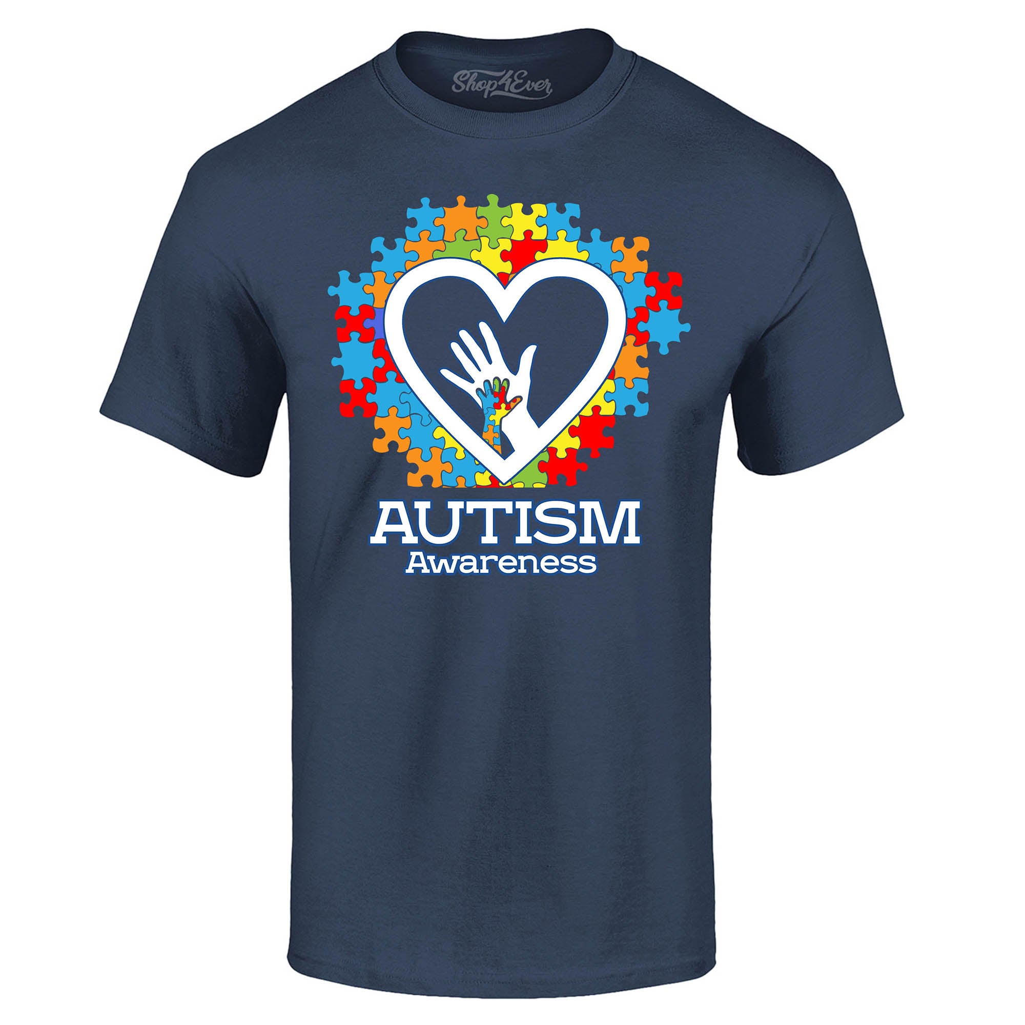 Autism Awareness Hands in Heart T-Shirt