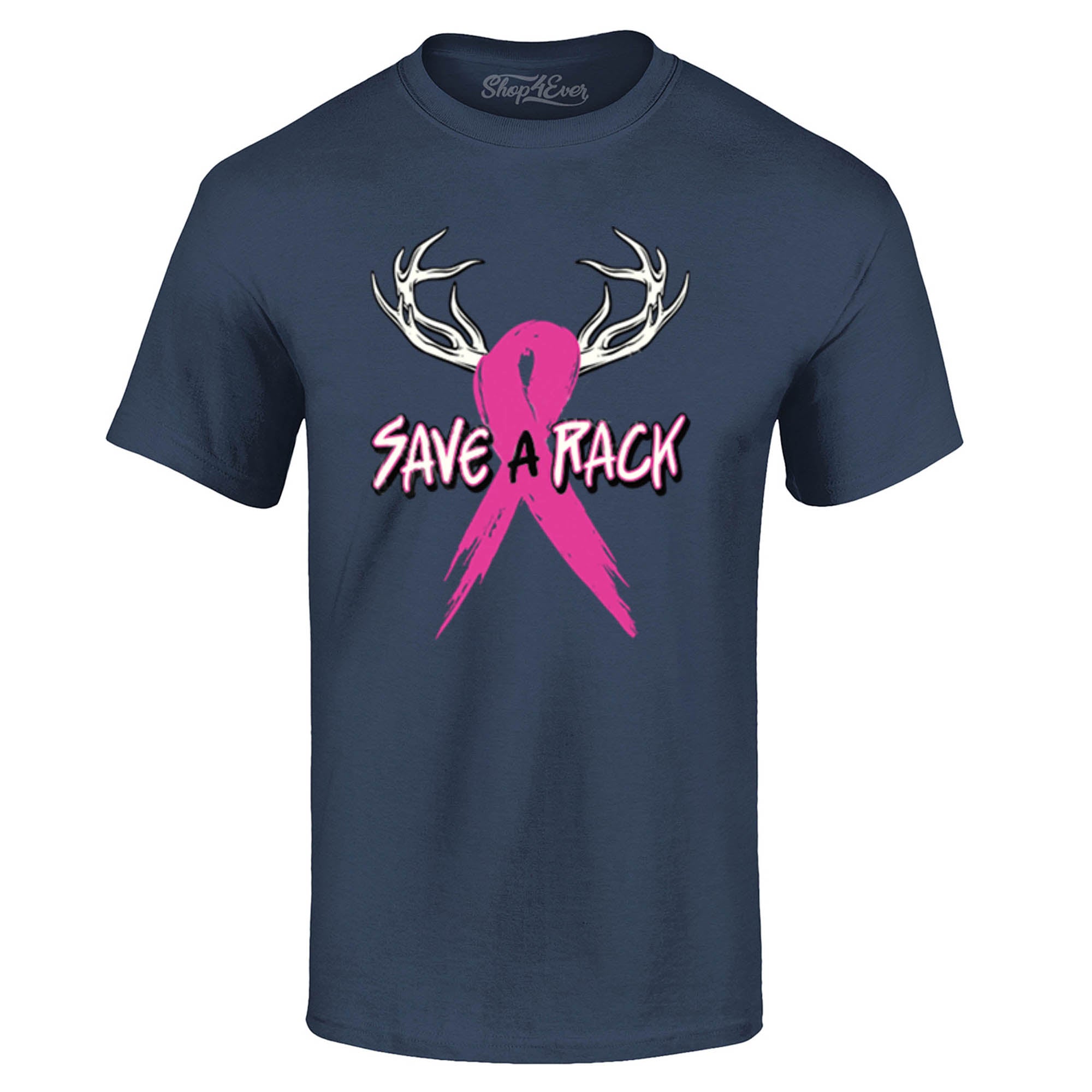 Save A Rack Pink Ribbon T-Shirt Breast Cancer Awareness Tee