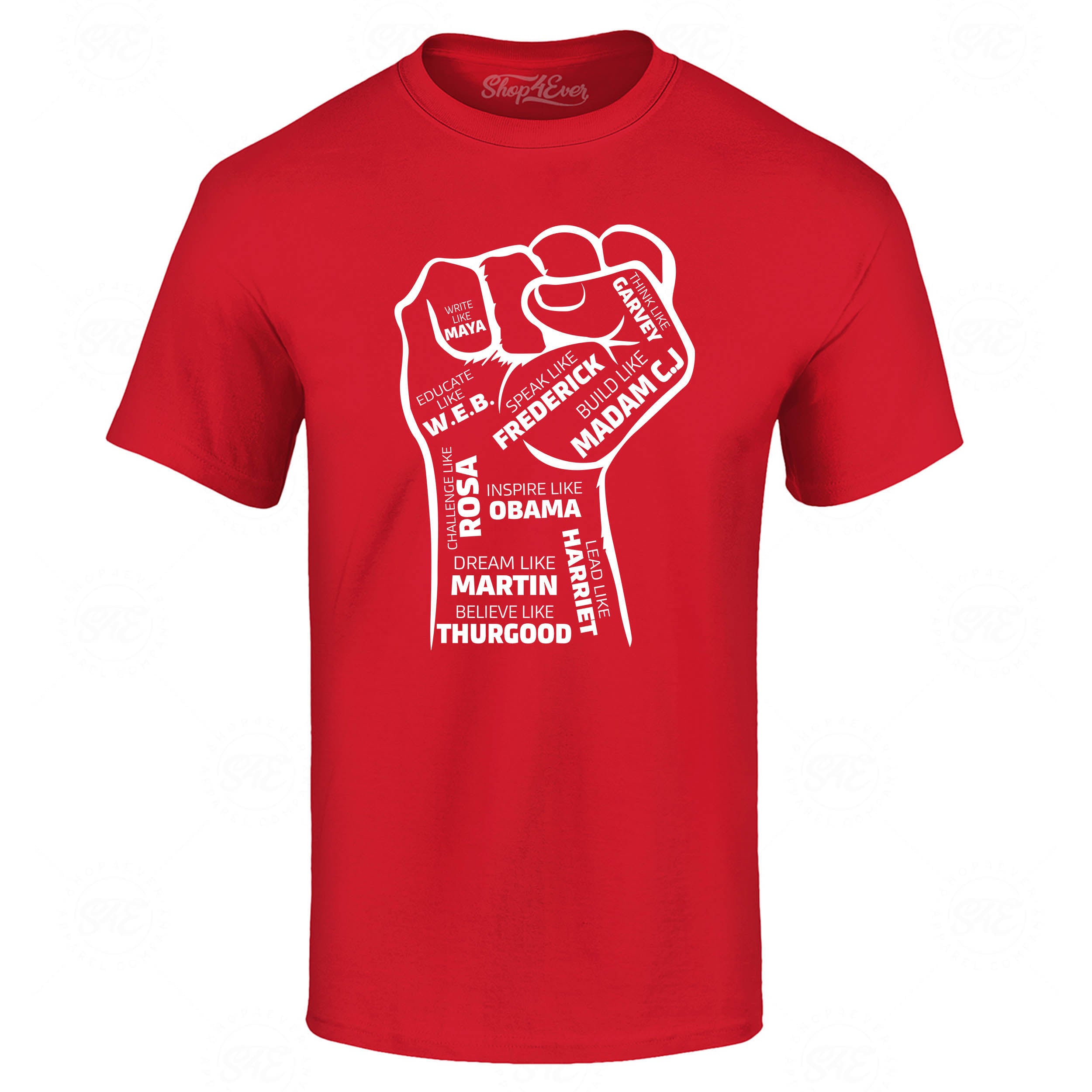 Inspiring Black Leaders Fist T-Shirt