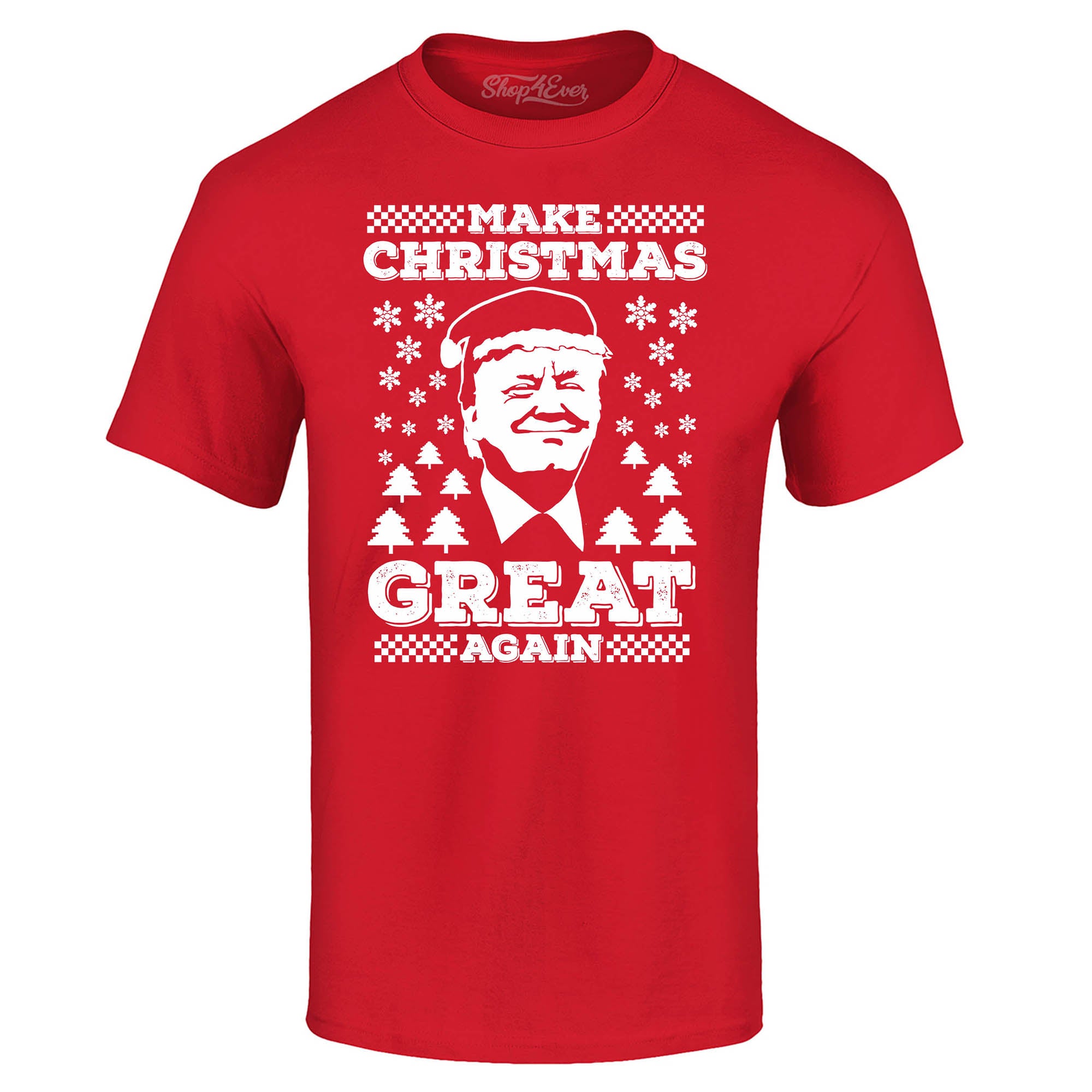 Donald Trump Make Christmas Great Again Tee Funny Holiday Xmas T-Shirt