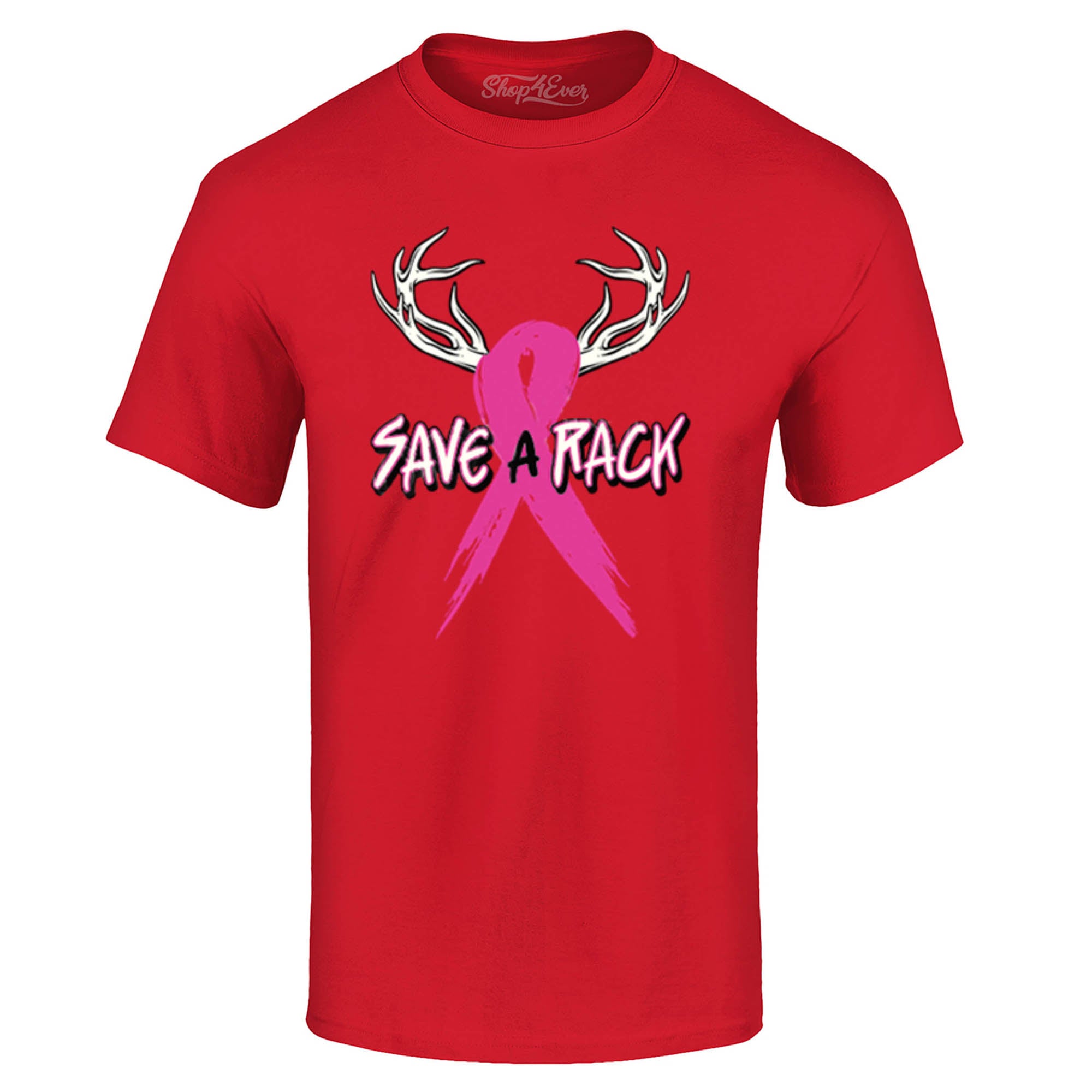 Save A Rack Pink Ribbon T-Shirt Breast Cancer Awareness Tee