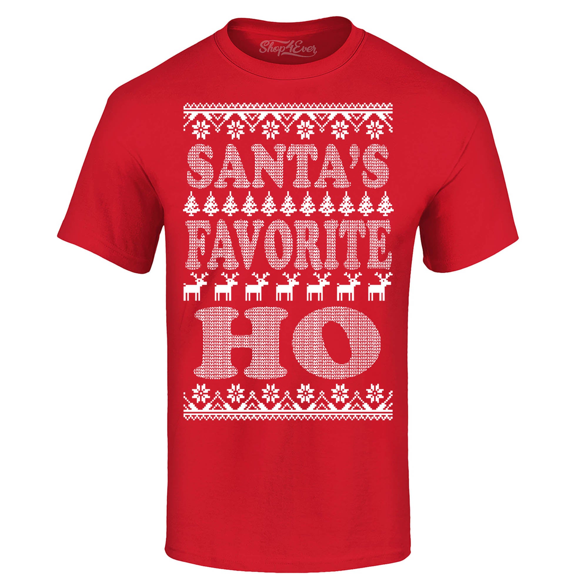 Santa's Favorite Ho Christmas Funny Holiday Ugly T-Shirt