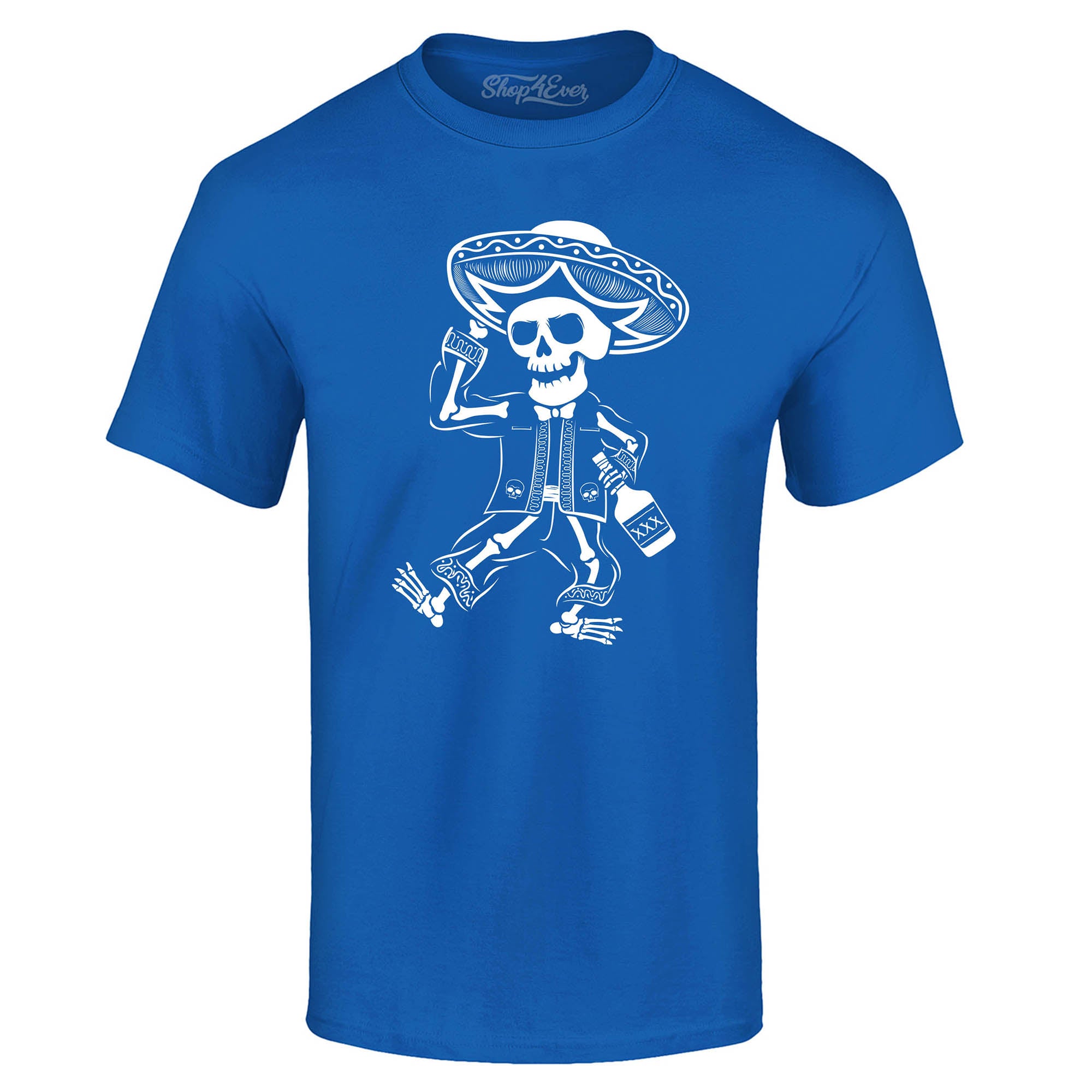 Drunk Mariachi Skeleton Day of The Dead T-Shirt