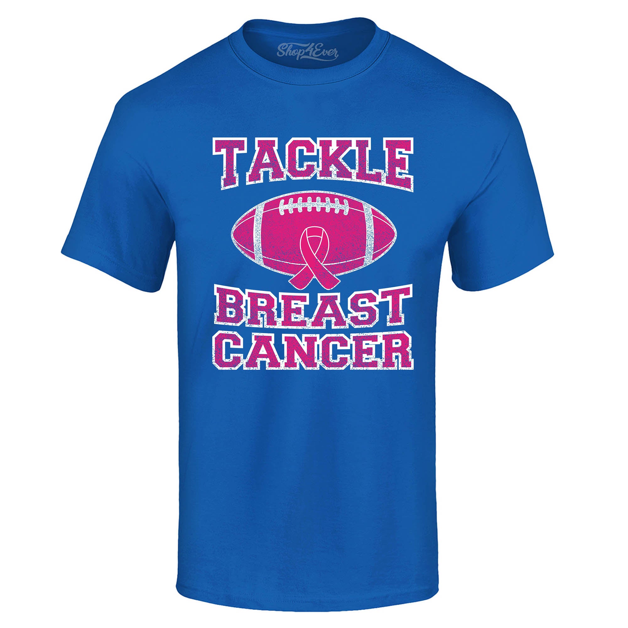 Tackle Breast Cancer T-Shirt Support Awareness Tee Shirts