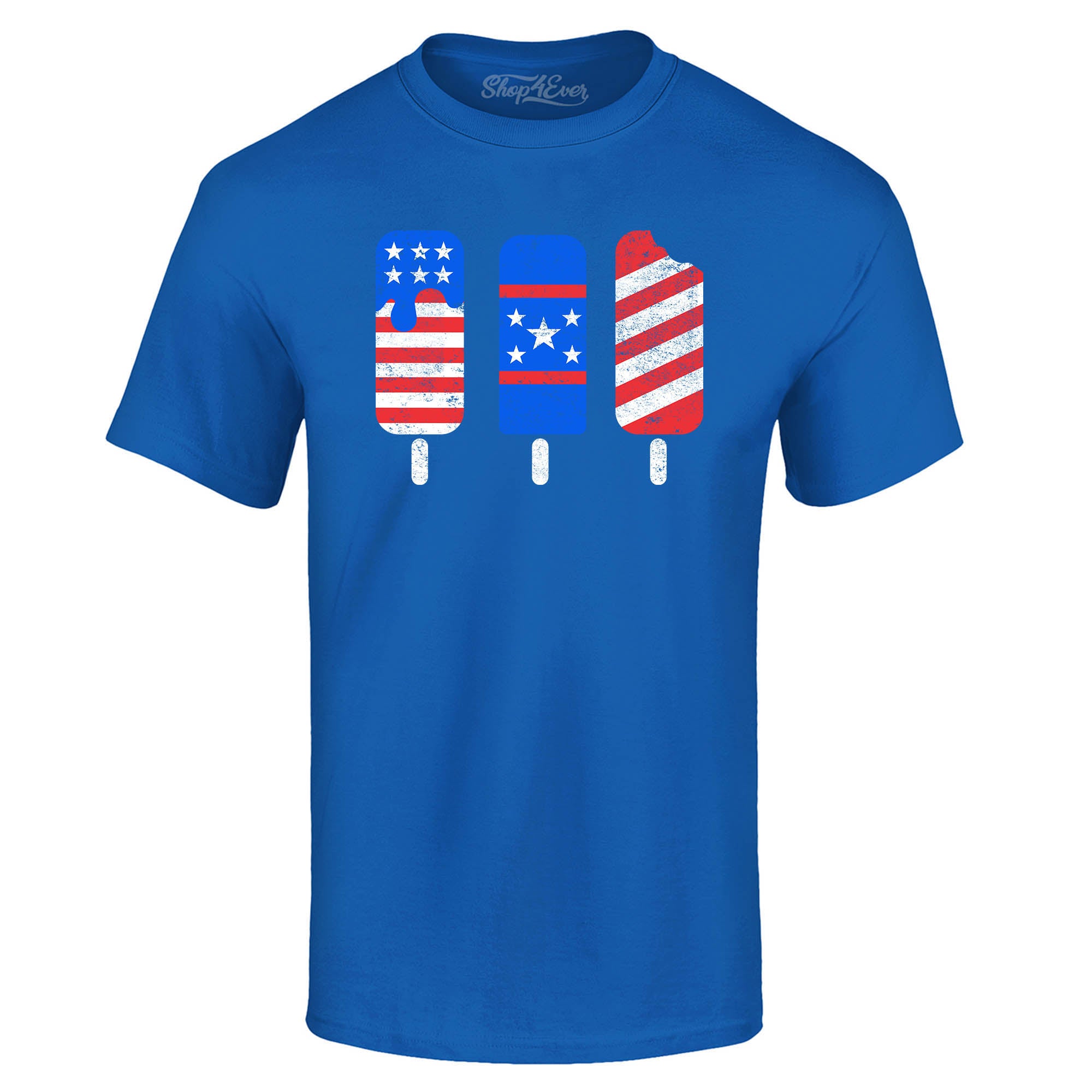 Patriotic Popsicles Ice Cream 4th of July T-Shirt