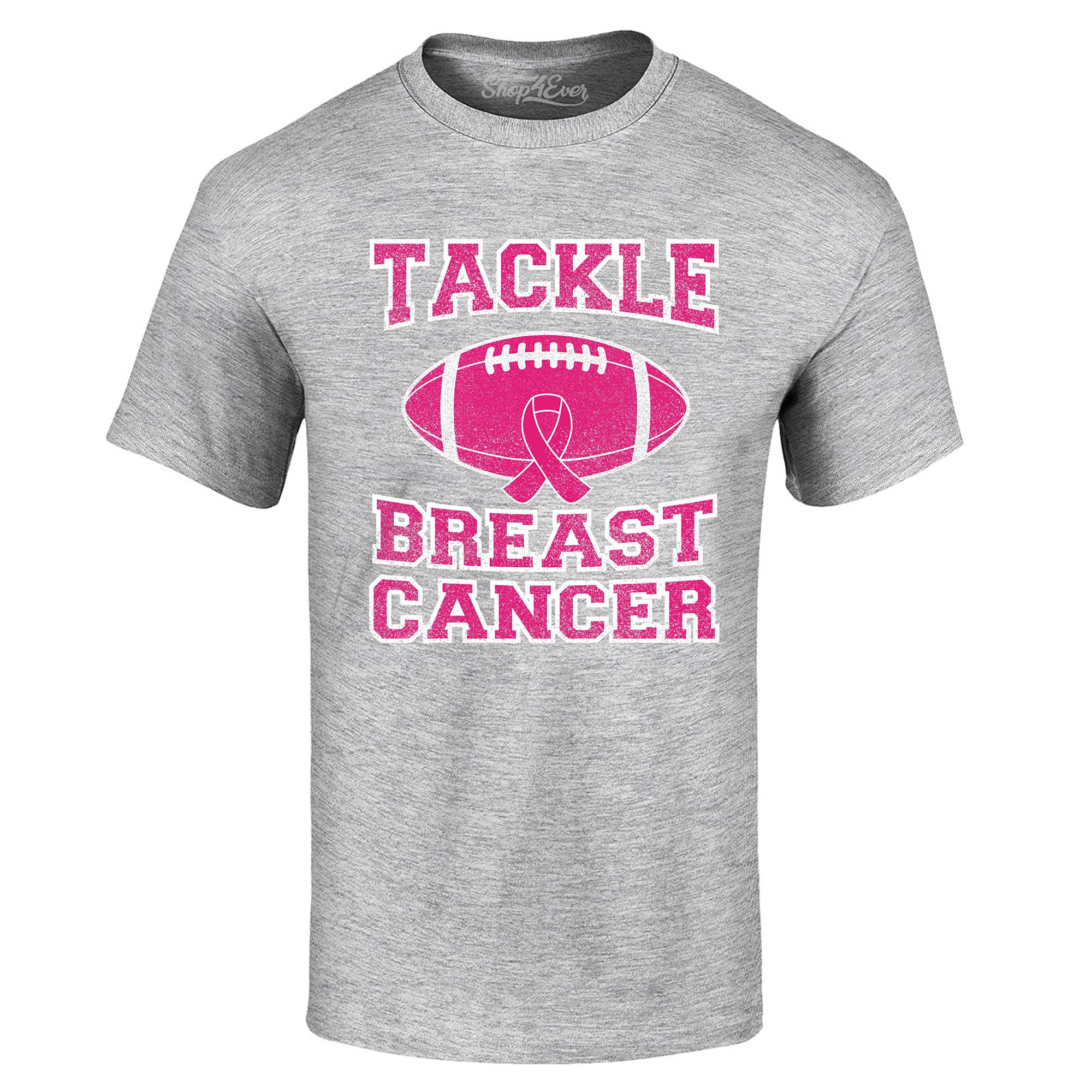 Tackle Breast Cancer T-Shirt Support Awareness Tee Shirts