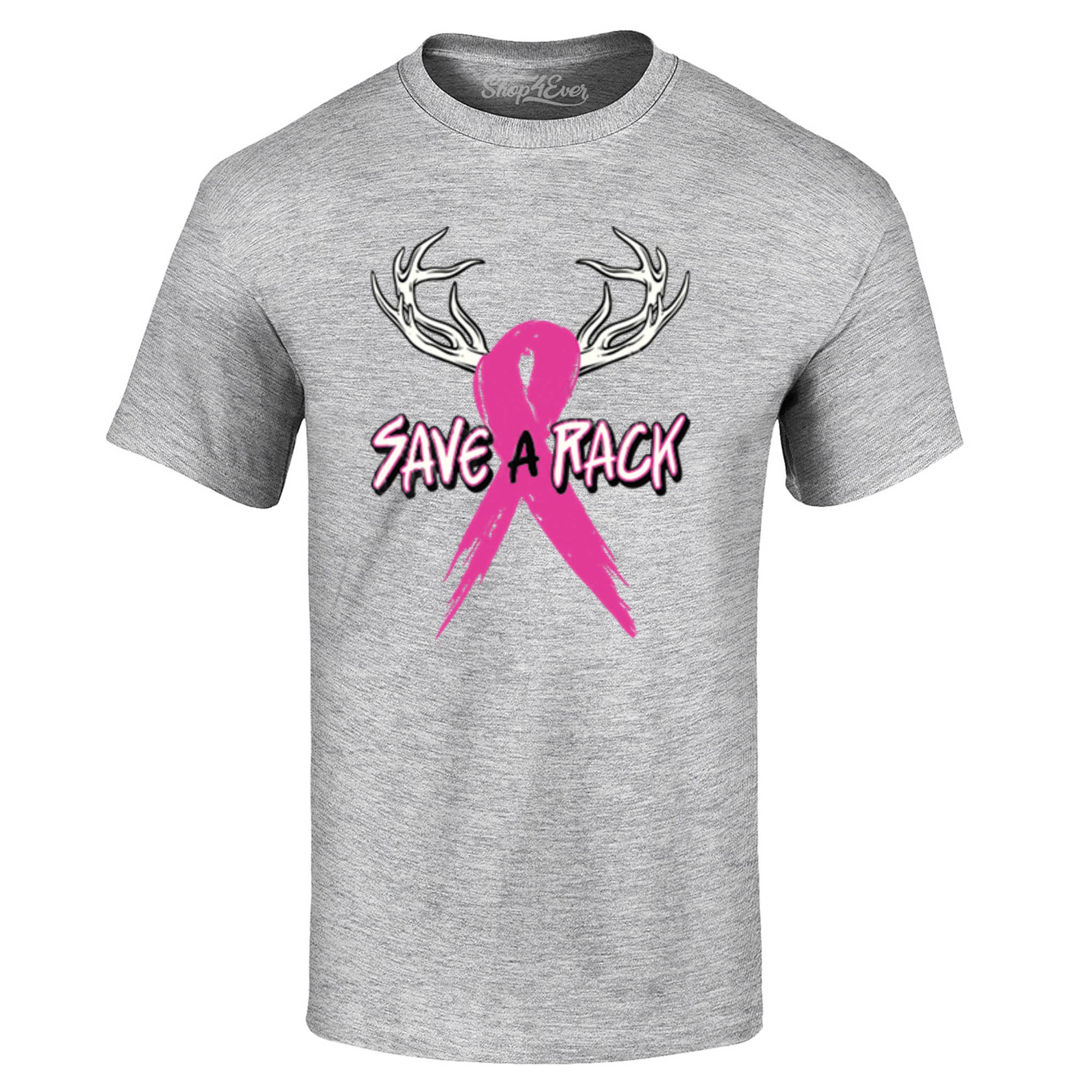 Save A Rack Pink Ribbon T-Shirt Breast Cancer Awareness Tee