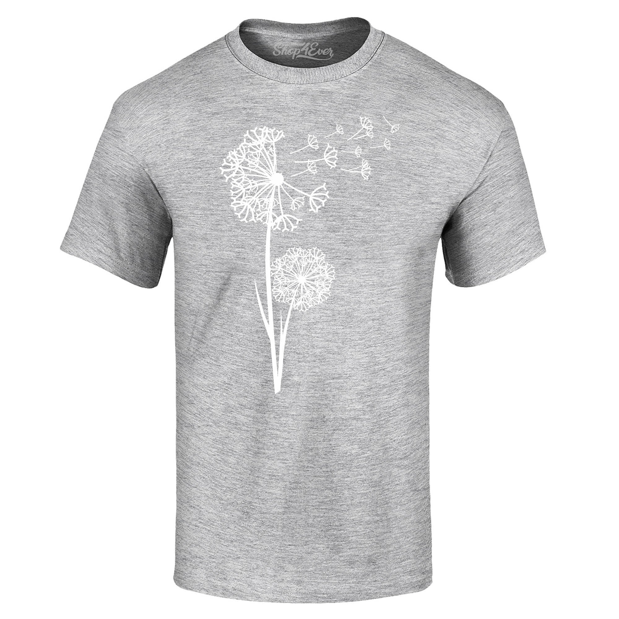 Dandelion Blowing Wish Flower Wildflowers T-Shirt