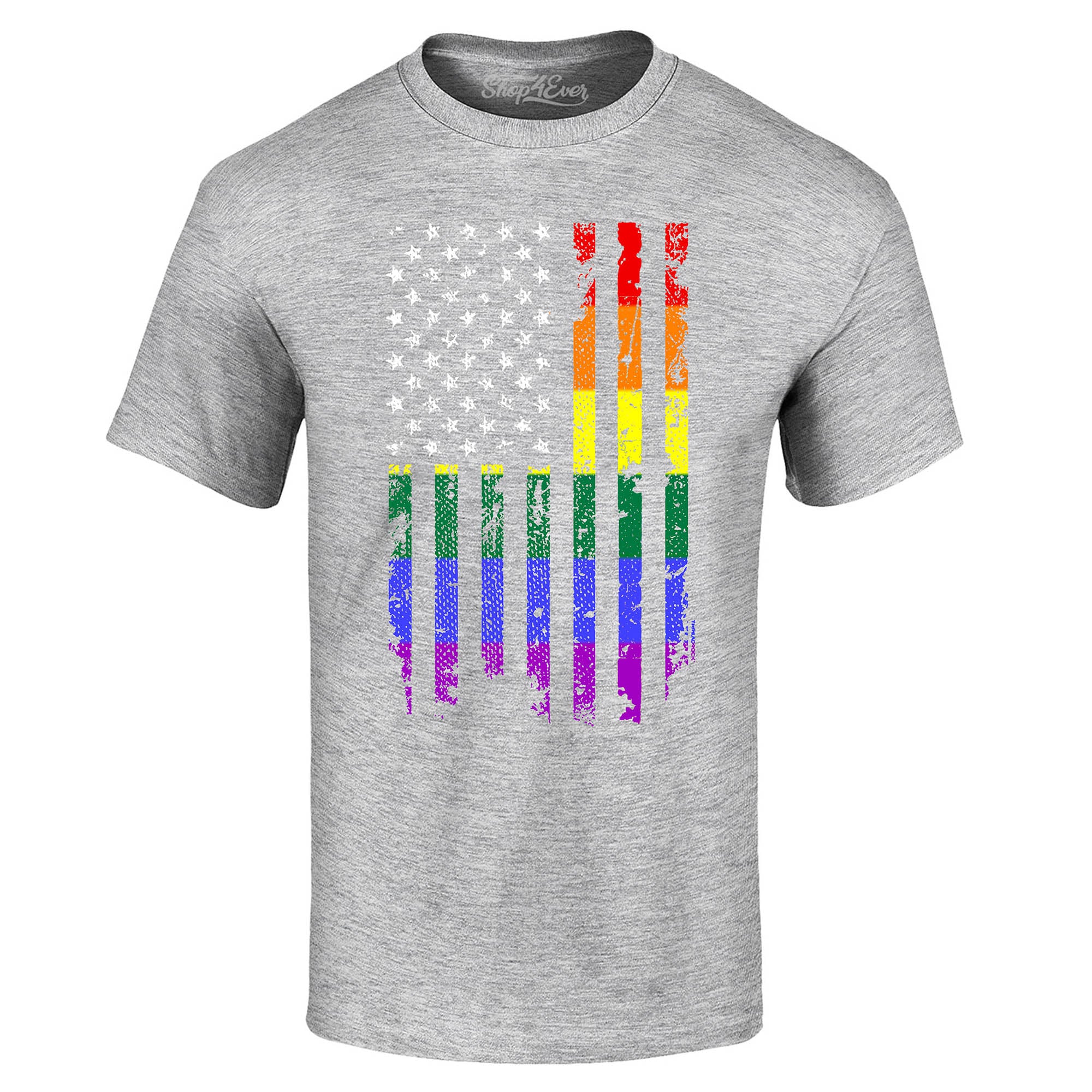 Distressed Rainbow Flag T-Shirt Gay Pride Shirts